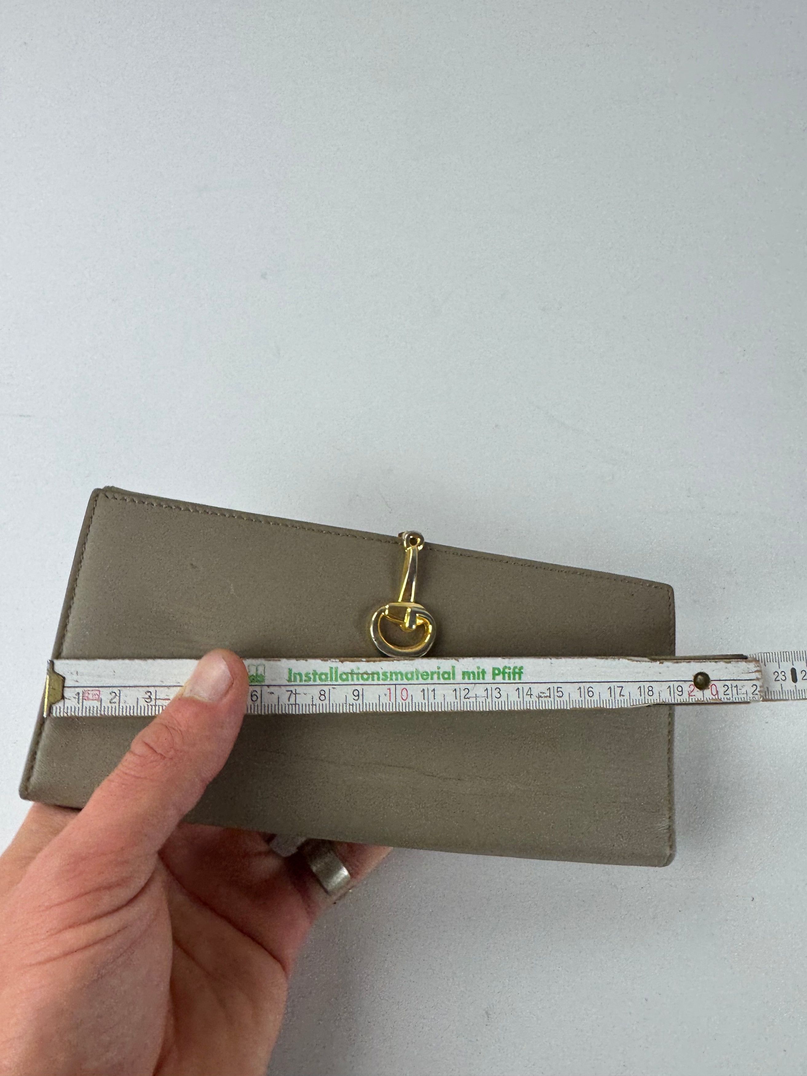 Gucci Vintage Long Leather Wallet Beige Size ONE SIZE - 9 Thumbnail