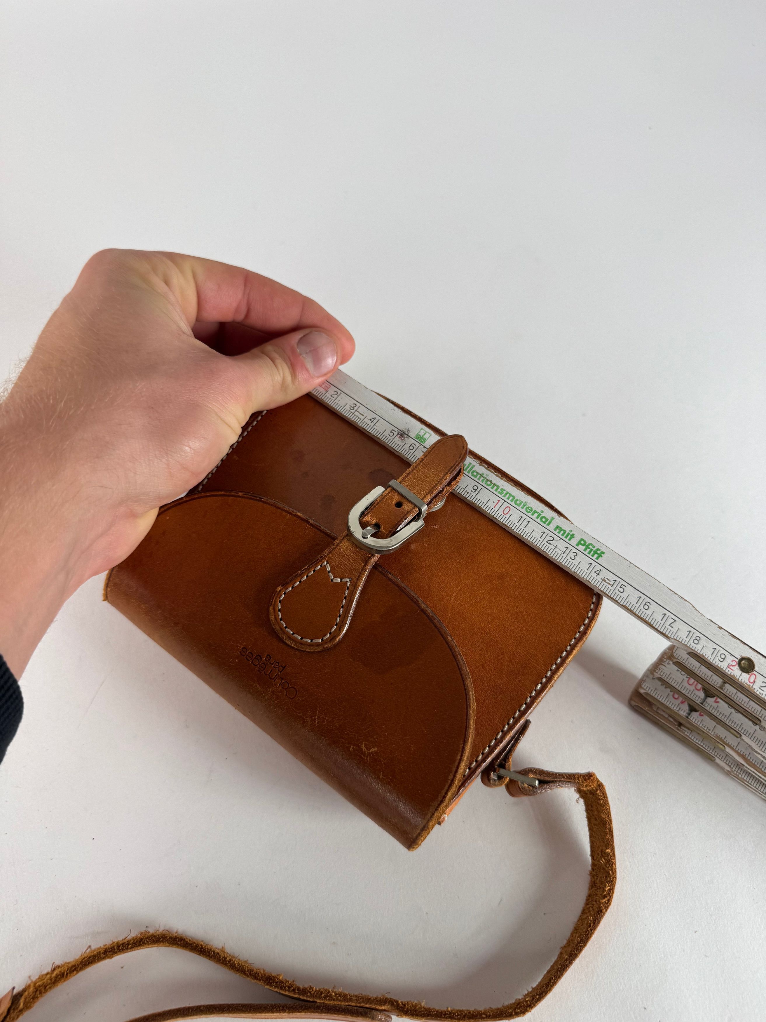 Courreges Vintage Leather Crossbody / Shoulder Bag Brown Size ONE SIZE - 13 Thumbnail