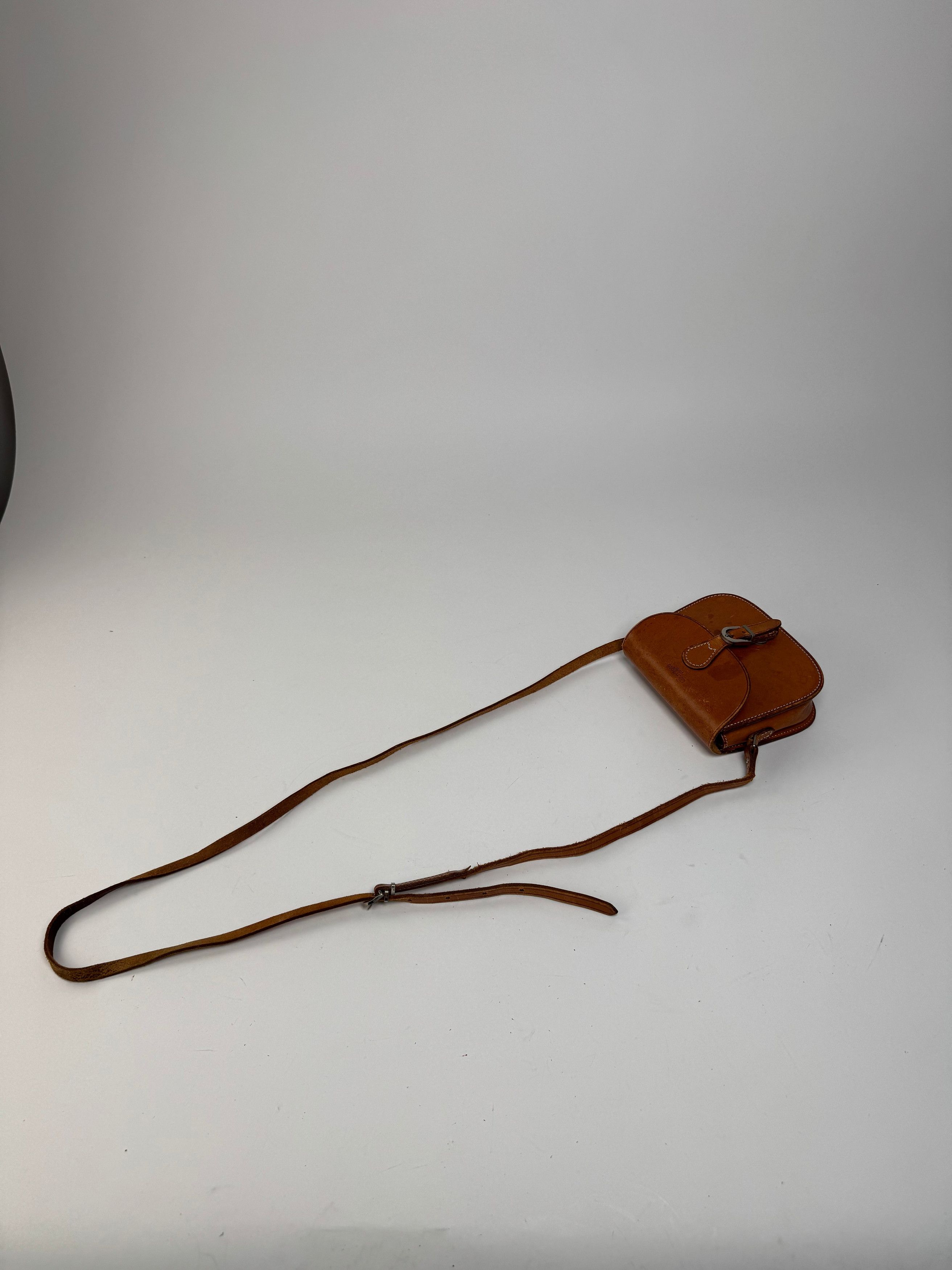 Courreges Vintage Leather Crossbody / Shoulder Bag Brown Size ONE SIZE - 12 Thumbnail