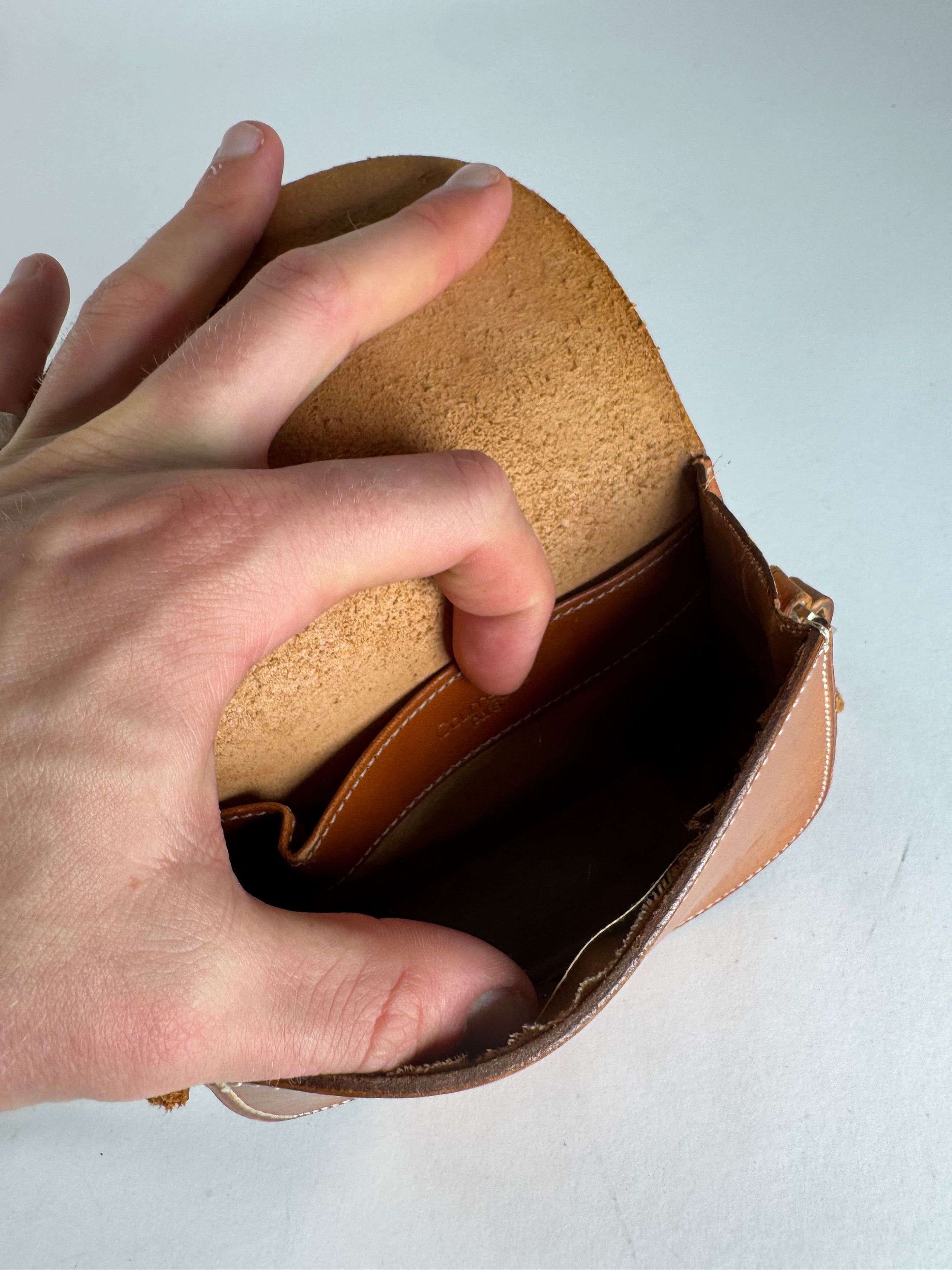 Courreges Vintage Leather Crossbody / Shoulder Bag Brown Size ONE SIZE - 3 Thumbnail