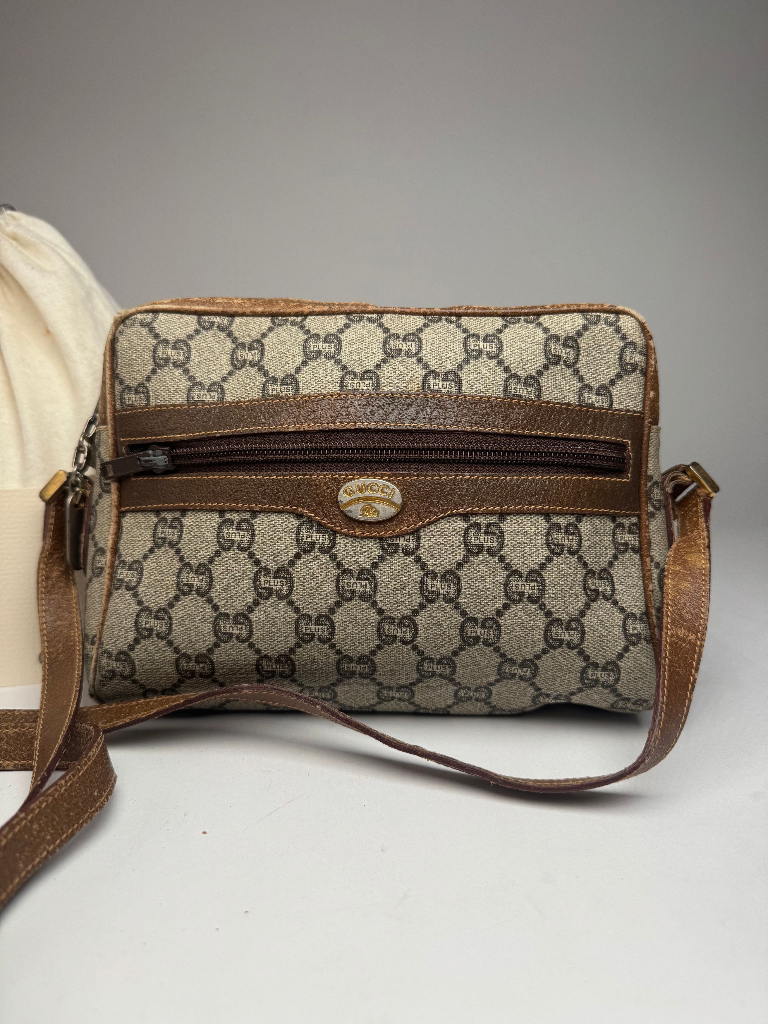 Gucci Vintage Plus Ophidia Monogram Shoulder / Crossbody Bag Brown Size ONE SIZE - 14 Thumbnail