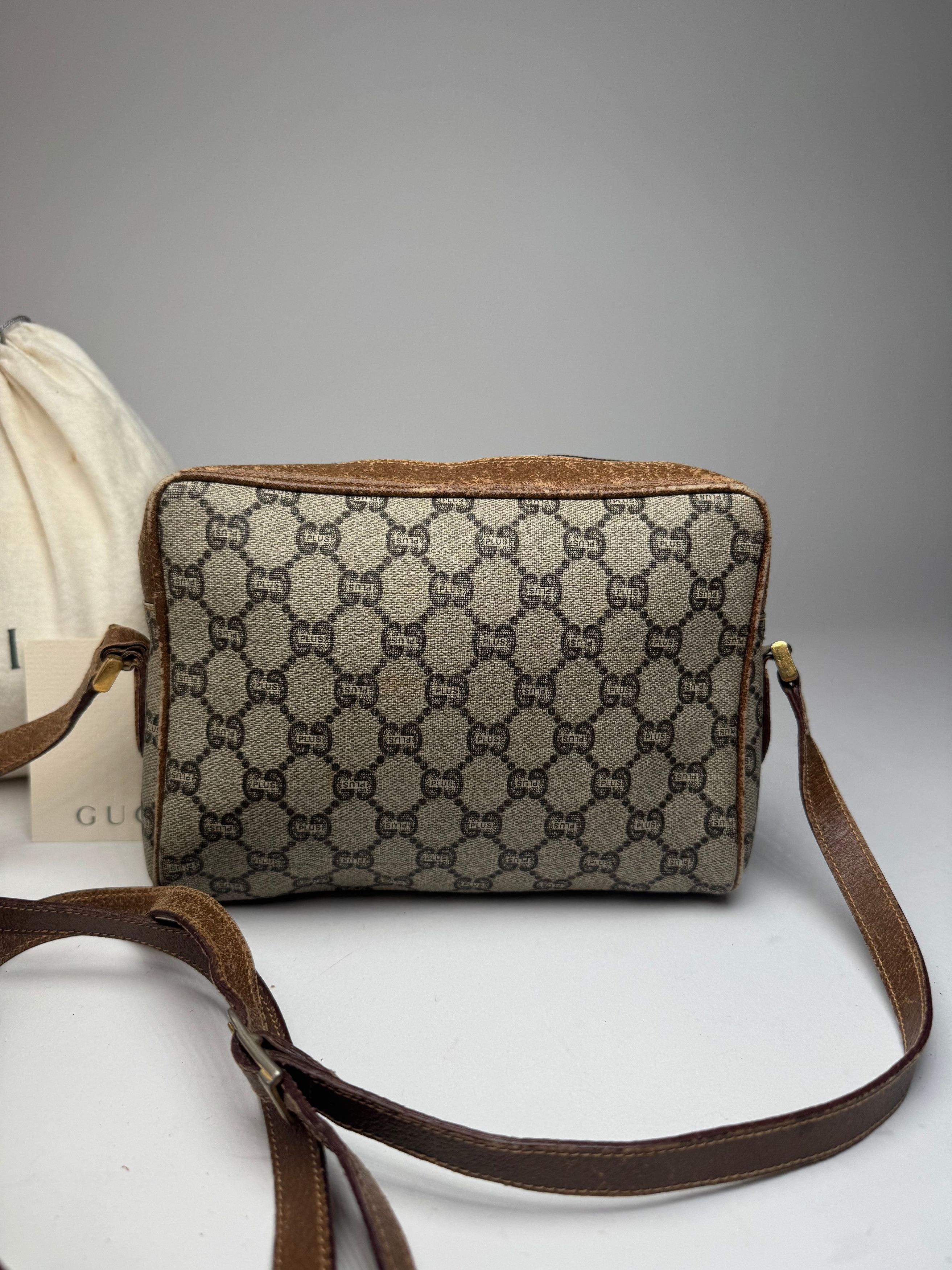 Gucci Vintage Plus Ophidia Monogram Shoulder / Crossbody Bag Brown Size ONE SIZE - 15 Thumbnail