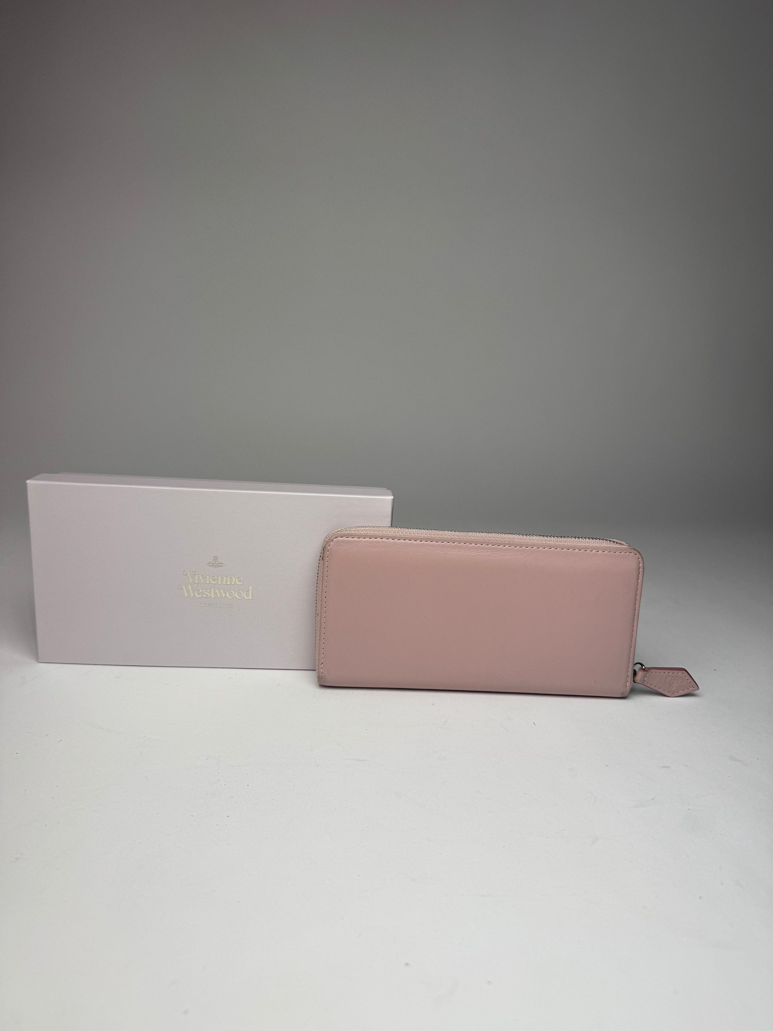 Vivienne Westwood Vintage Zippy Leather Wallet Pink Size ONE SIZE - 2 Thumbnail