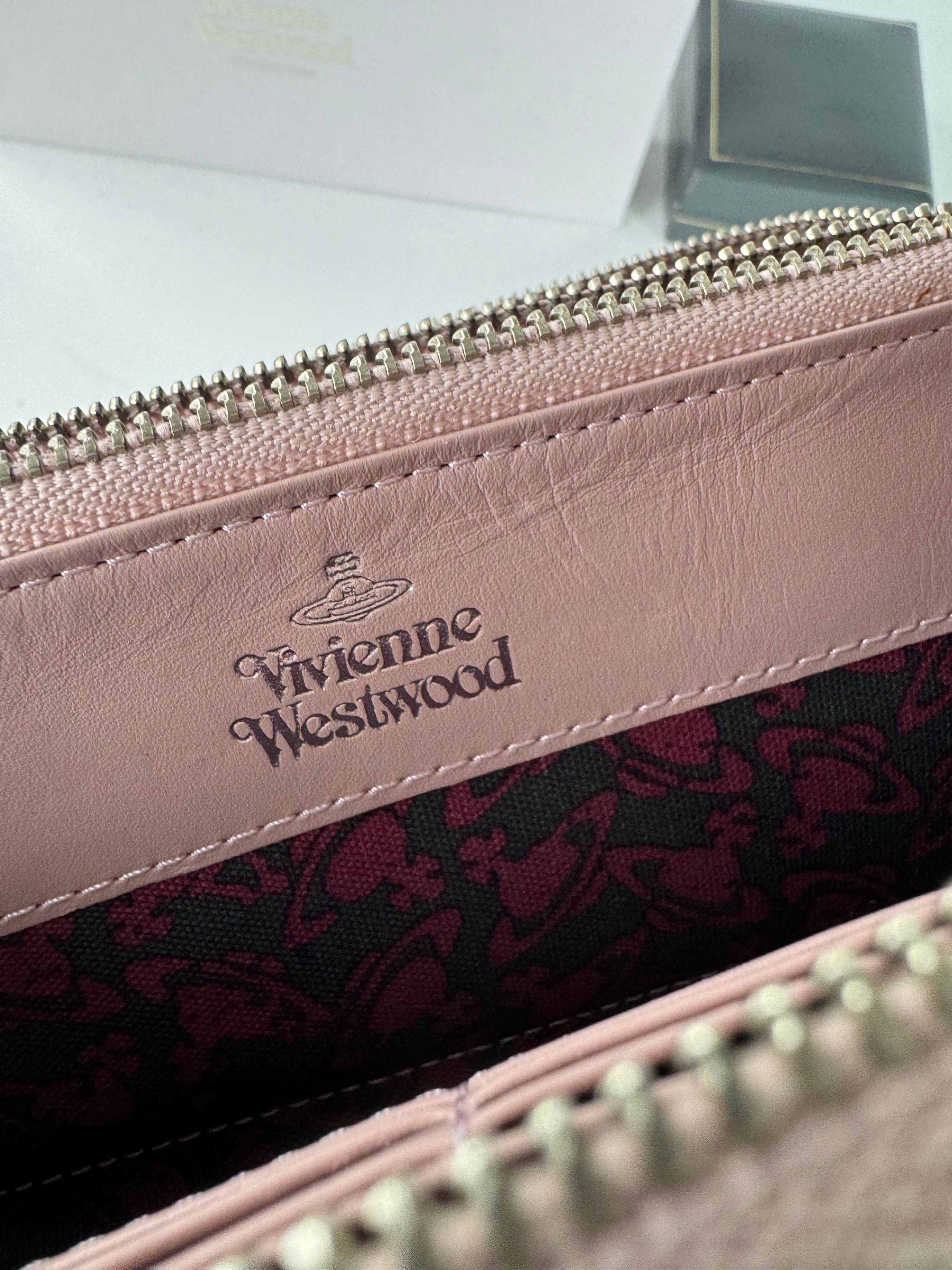Vivienne Westwood Vintage Zippy Leather Wallet Pink Size ONE SIZE - 5 Thumbnail