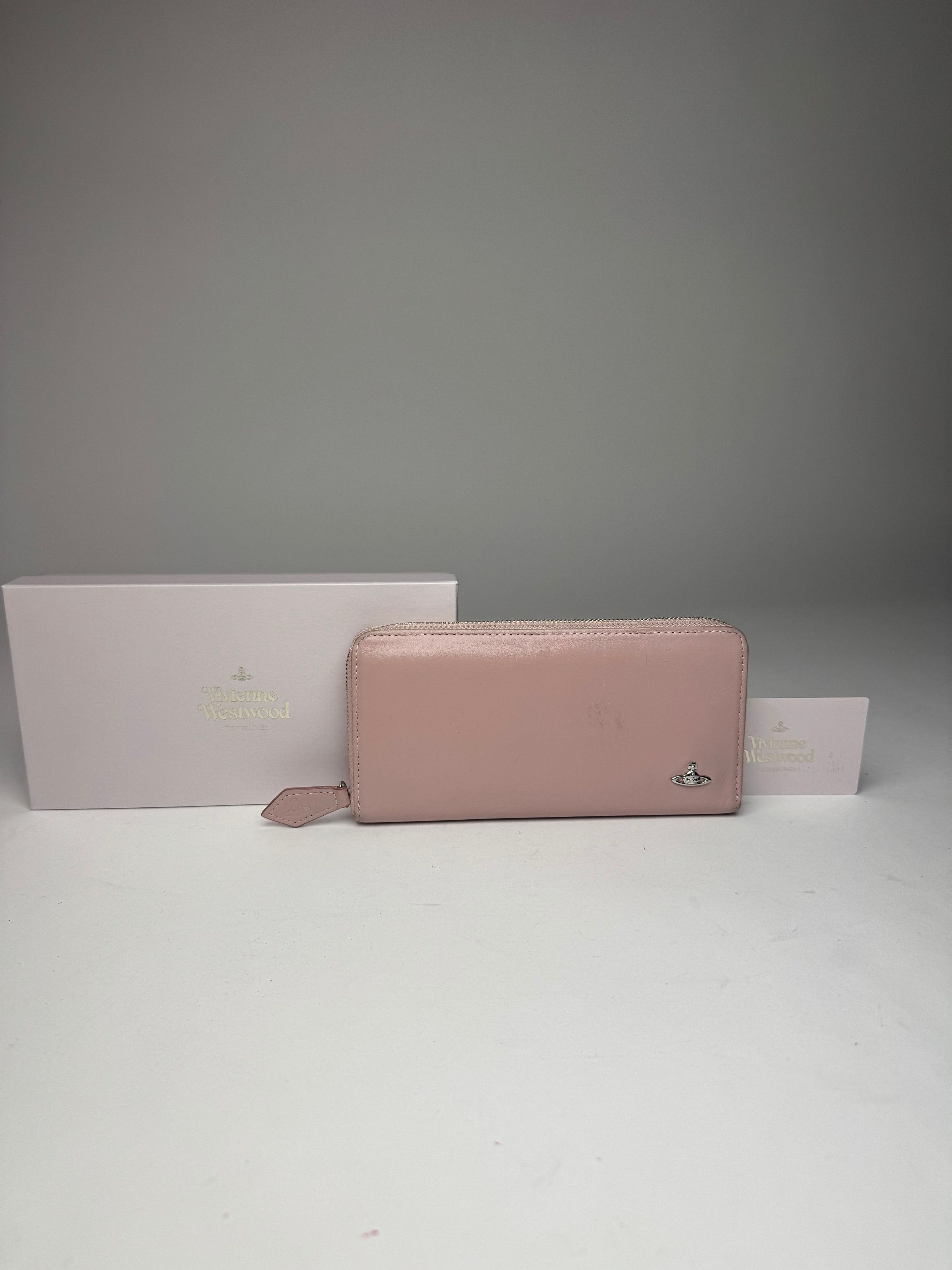Vivienne Westwood Vintage Zippy Leather Wallet Pink Size ONE SIZE - 3 Thumbnail