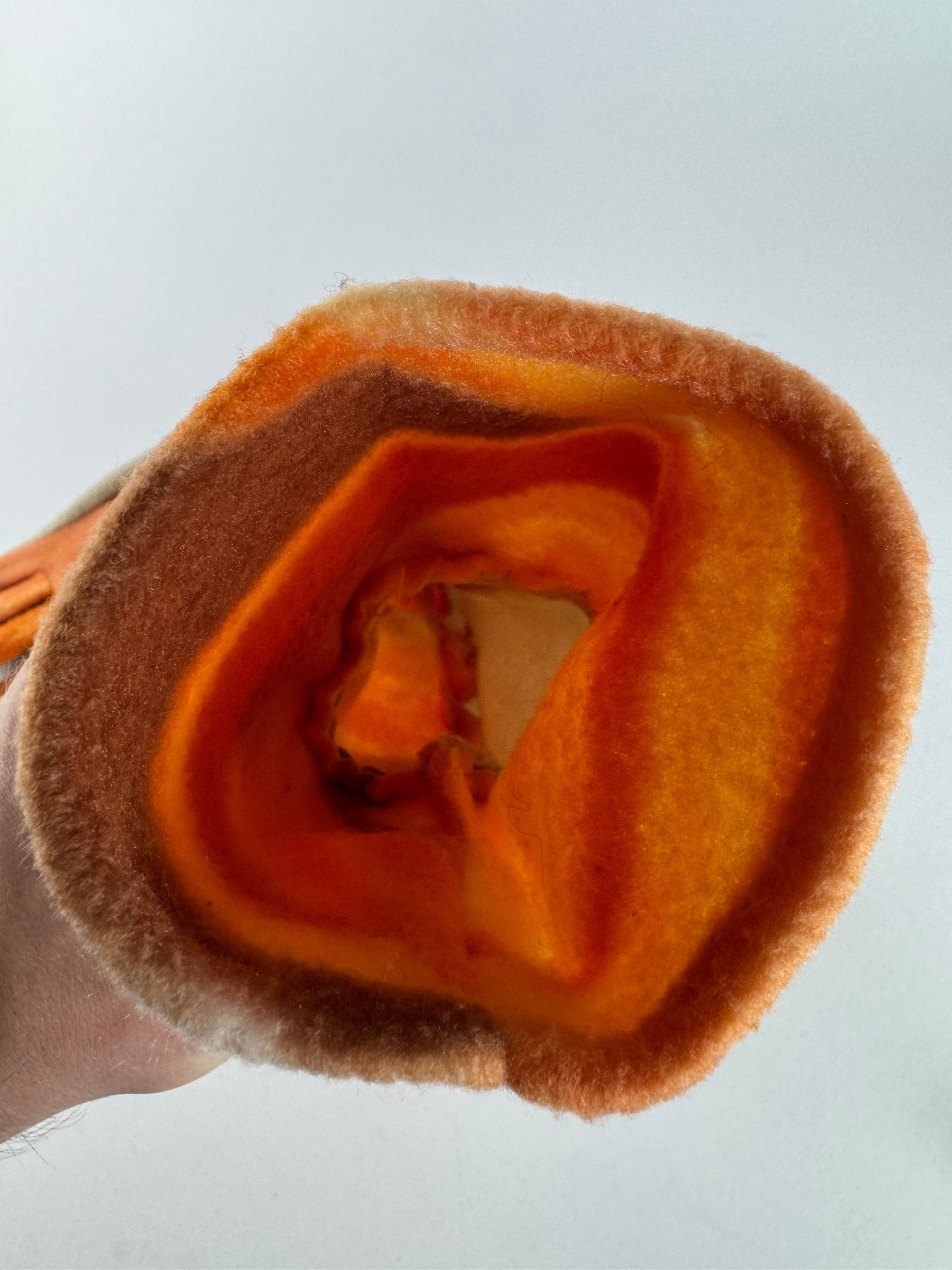 Courreges Vintage Paris Wool Gloves Grey Orange M Size ONE SIZE - 10 Thumbnail