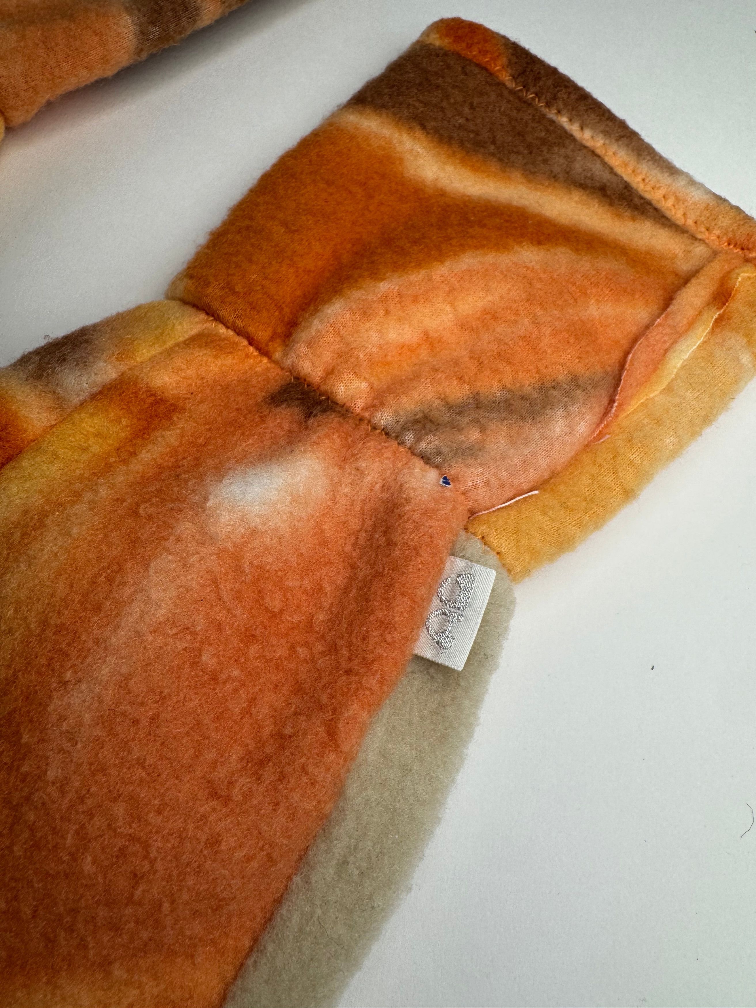 Courreges Vintage Paris Wool Gloves Grey Orange M Size ONE SIZE - 7 Thumbnail