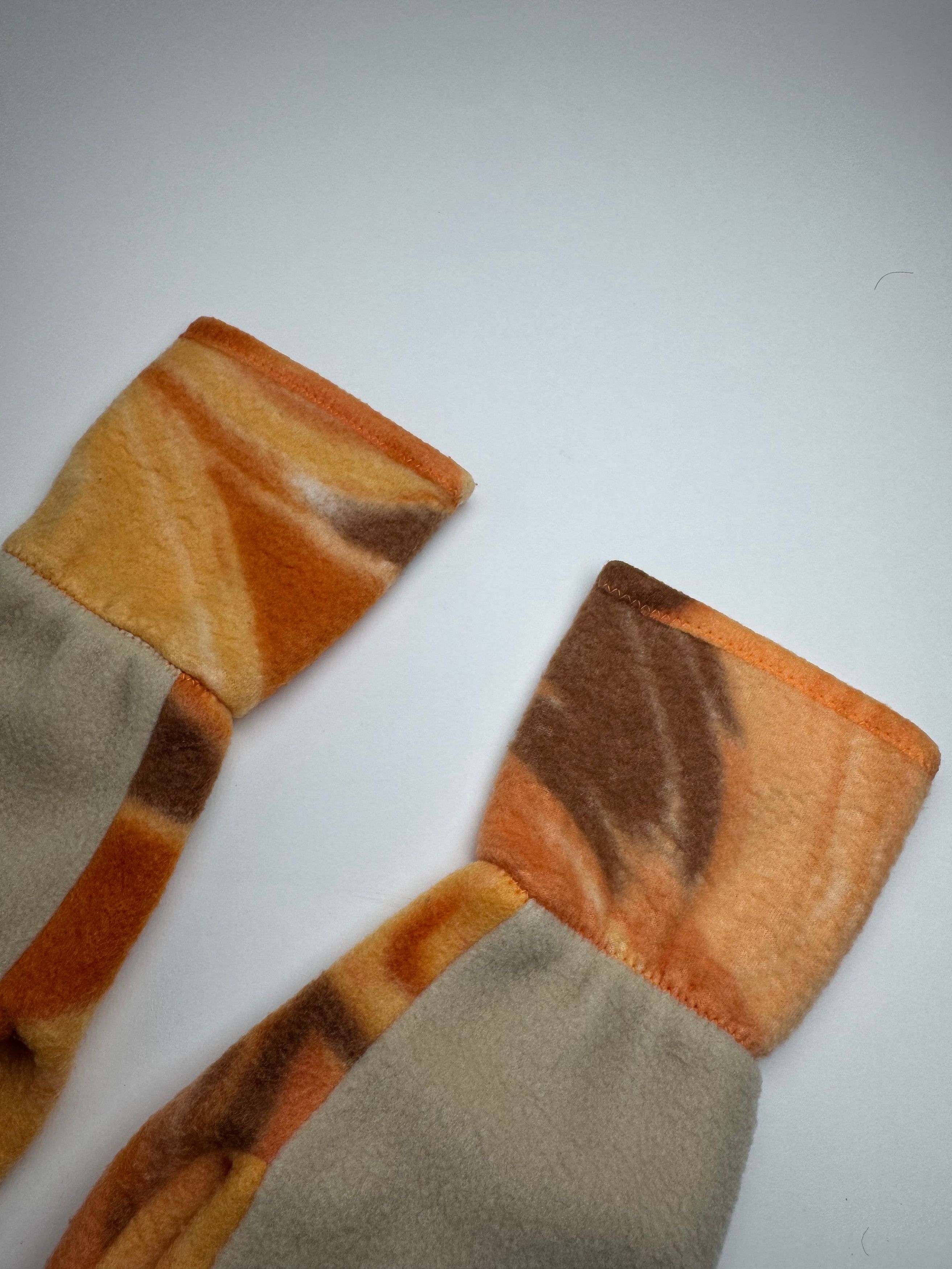Courreges Vintage Paris Wool Gloves Grey Orange M Size ONE SIZE - 4 Thumbnail