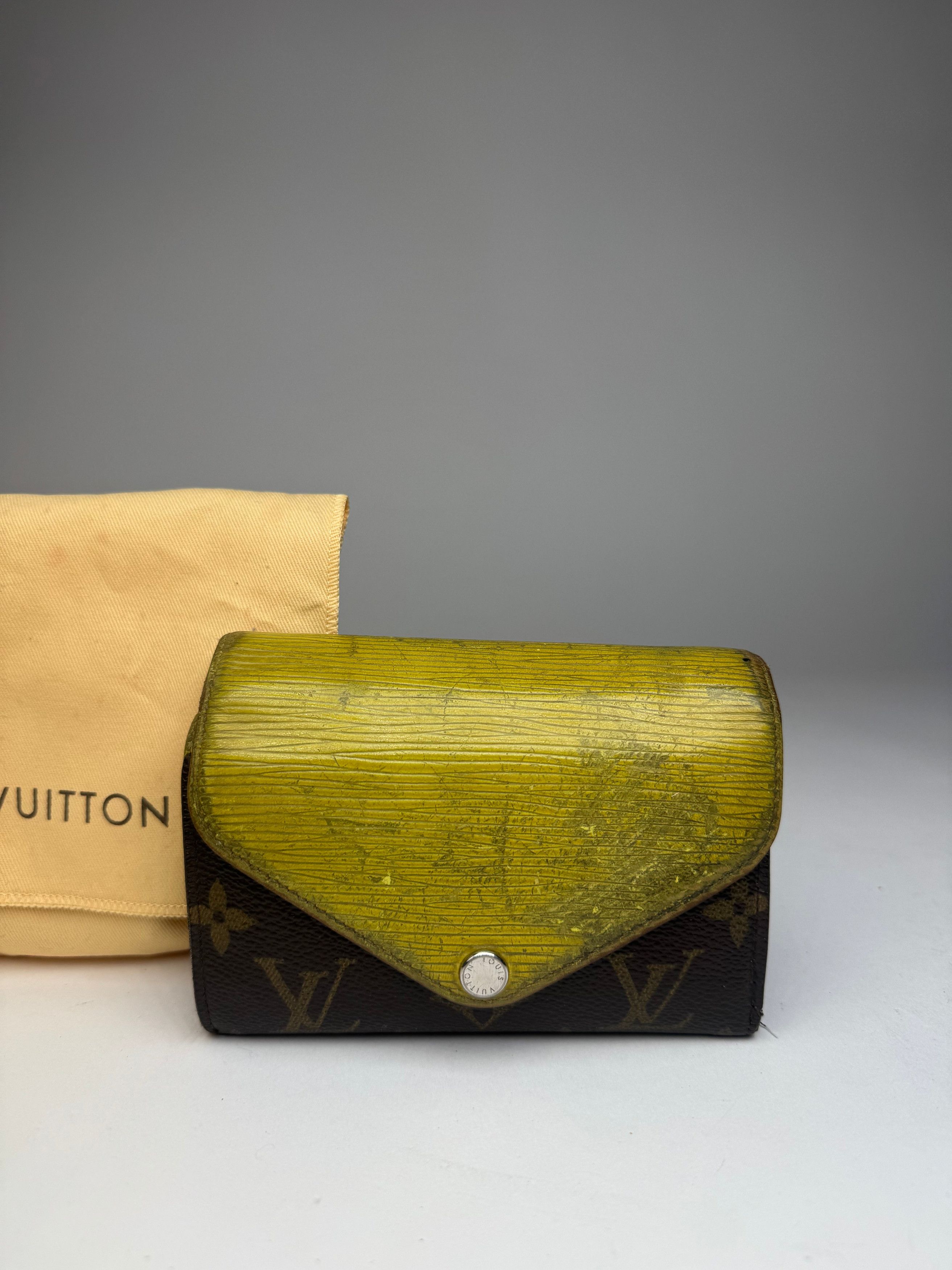 Louis Vuitton Vintage Monogram EPI Leather Wallet Yellow Brown Size ONE SIZE - 11 Thumbnail