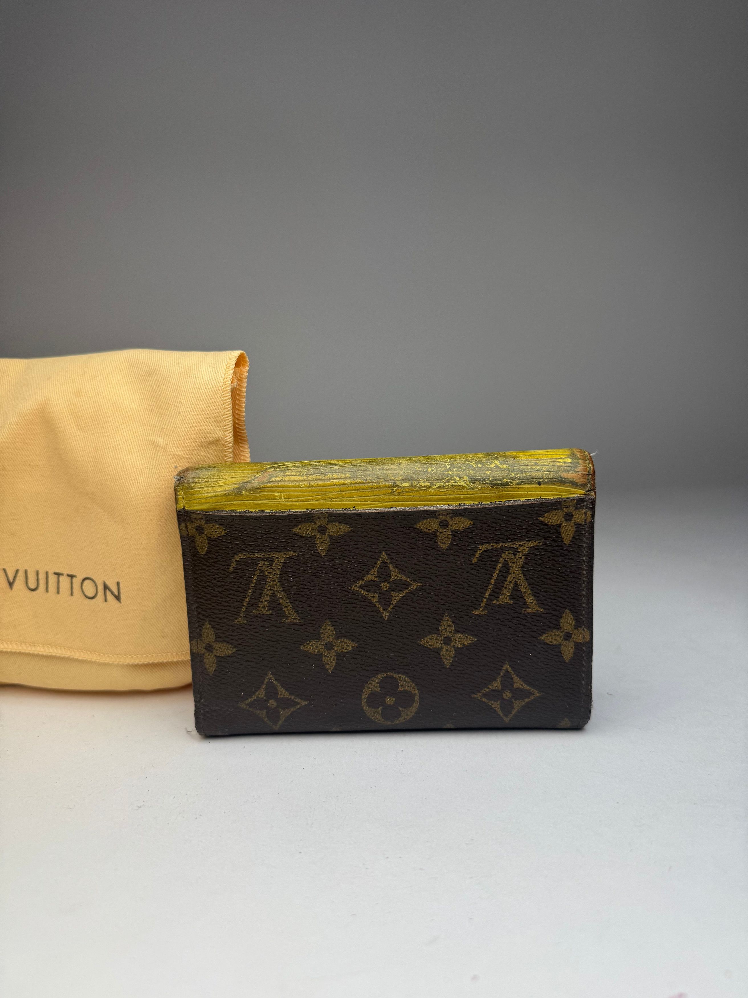 Louis Vuitton Vintage Monogram EPI Leather Wallet Yellow Brown Size ONE SIZE - 12 Thumbnail