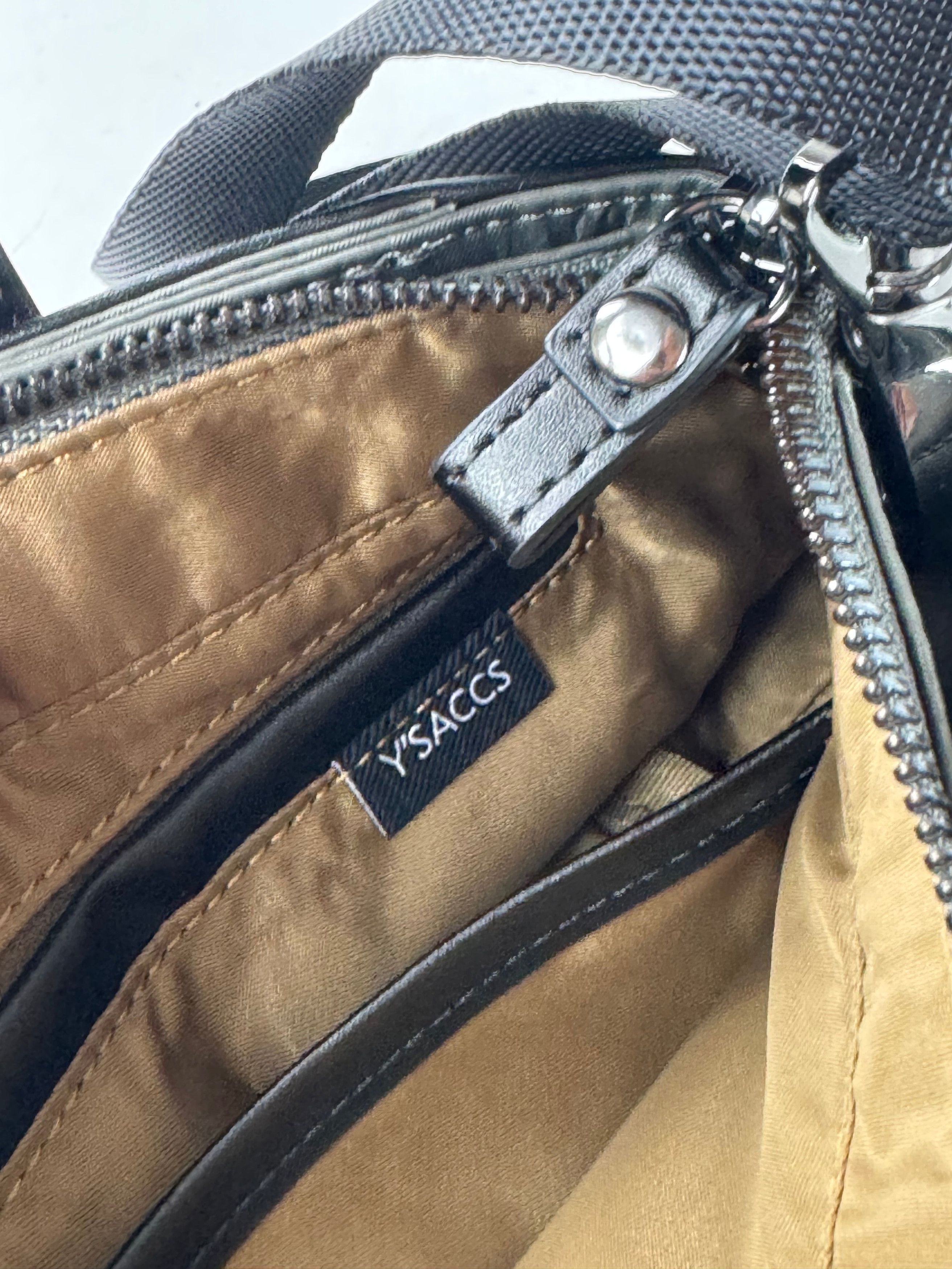 Yohji Yamamoto Vintage Y-Saccs Polkadot 2Way Handbag Grey Black Size ONE SIZE - 4 Thumbnail