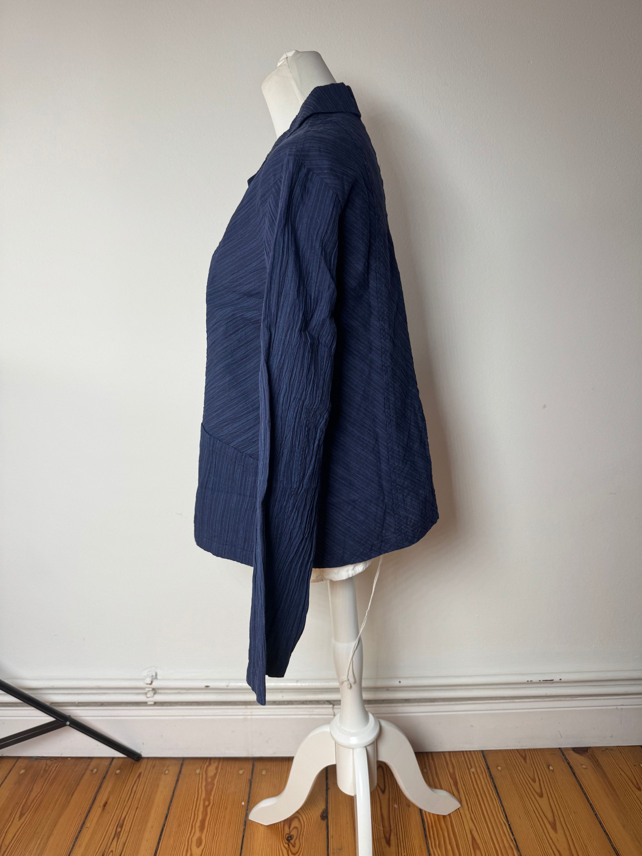 Issey Miyake Vintage Mini Coat Navy M Size M / US 6-8 / IT 42-44 - 2 Thumbnail