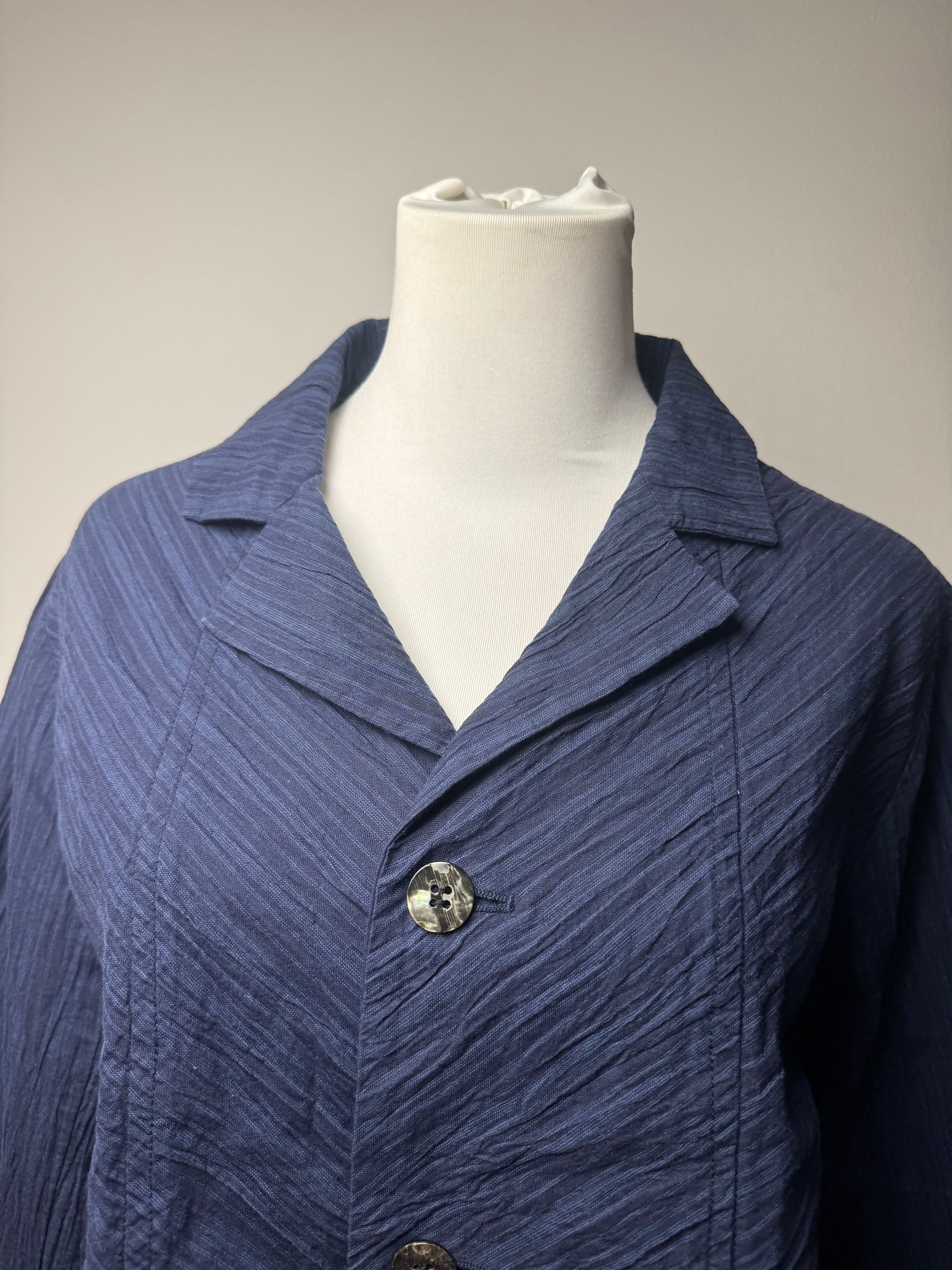 Issey Miyake Vintage Mini Coat Navy M Size M / US 6-8 / IT 42-44 - 11 Thumbnail