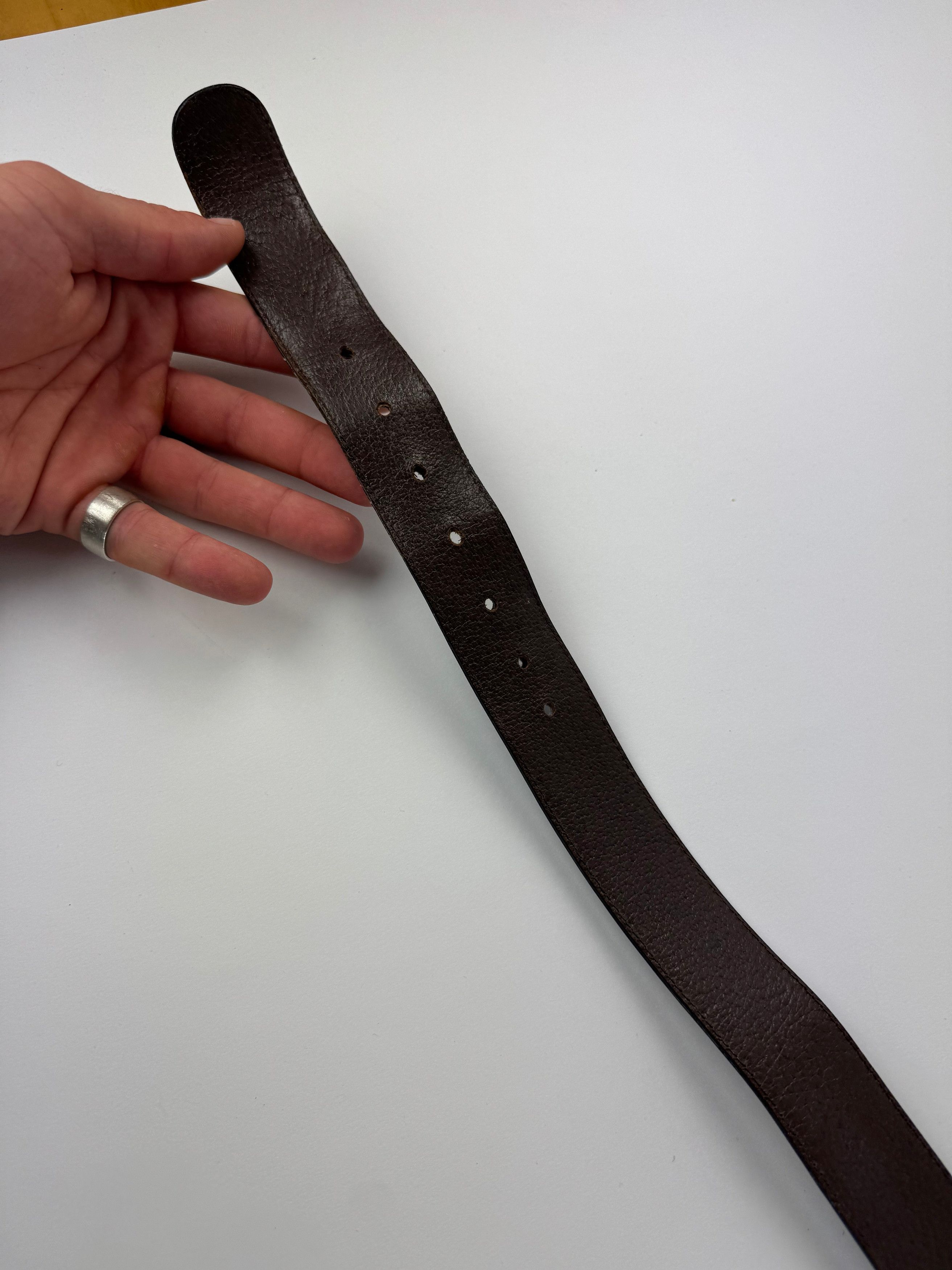 Celine Vintage Paris Carriage Logo Leather Belt black Size ONE SIZE - 3 Thumbnail