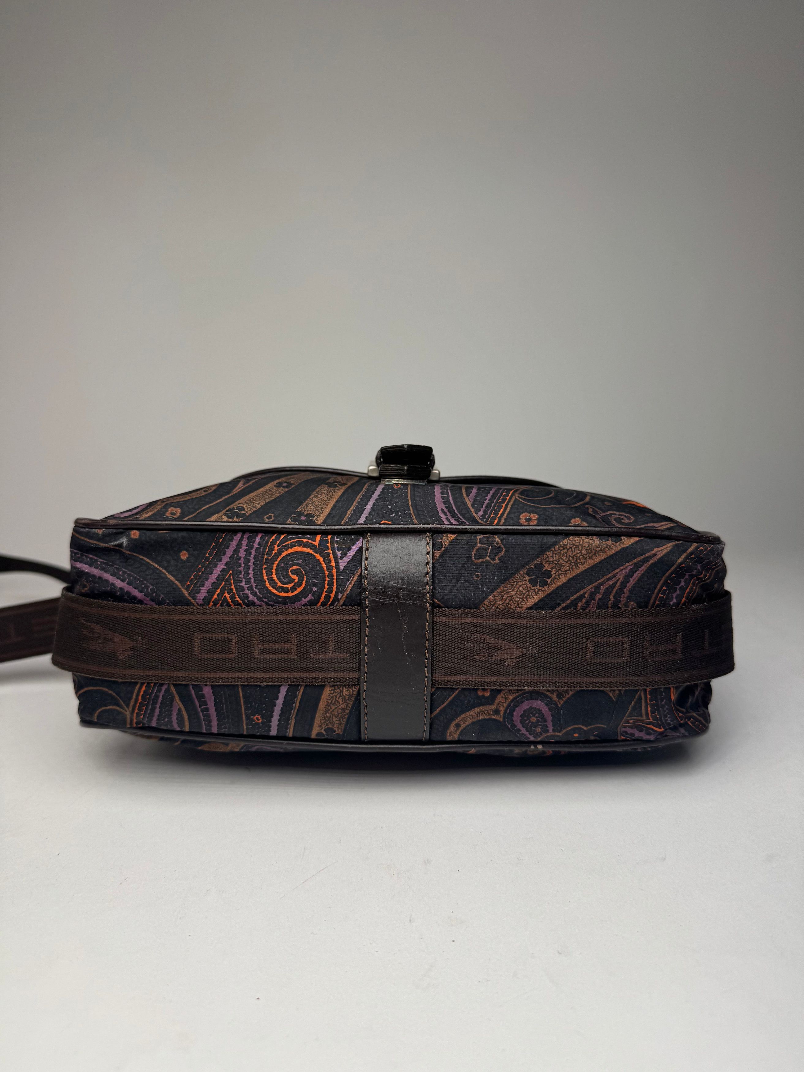 Etro Vintage Paisley Monogram Shoulder / Crossbody Bag Brown Size ONE SIZE - 13 Thumbnail