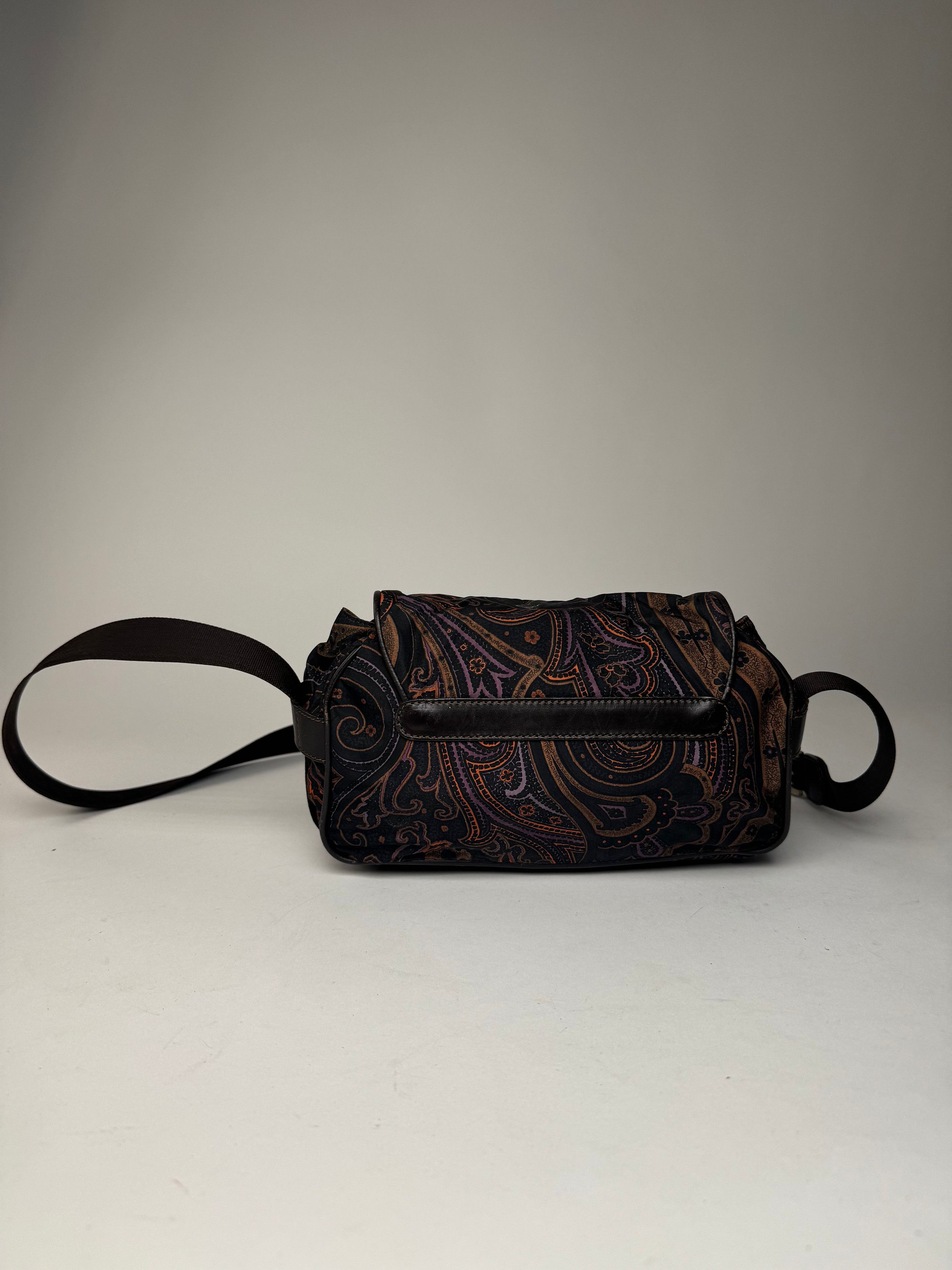 Etro Vintage Paisley Monogram Shoulder / Crossbody Bag Brown Size ONE SIZE - 2 Thumbnail
