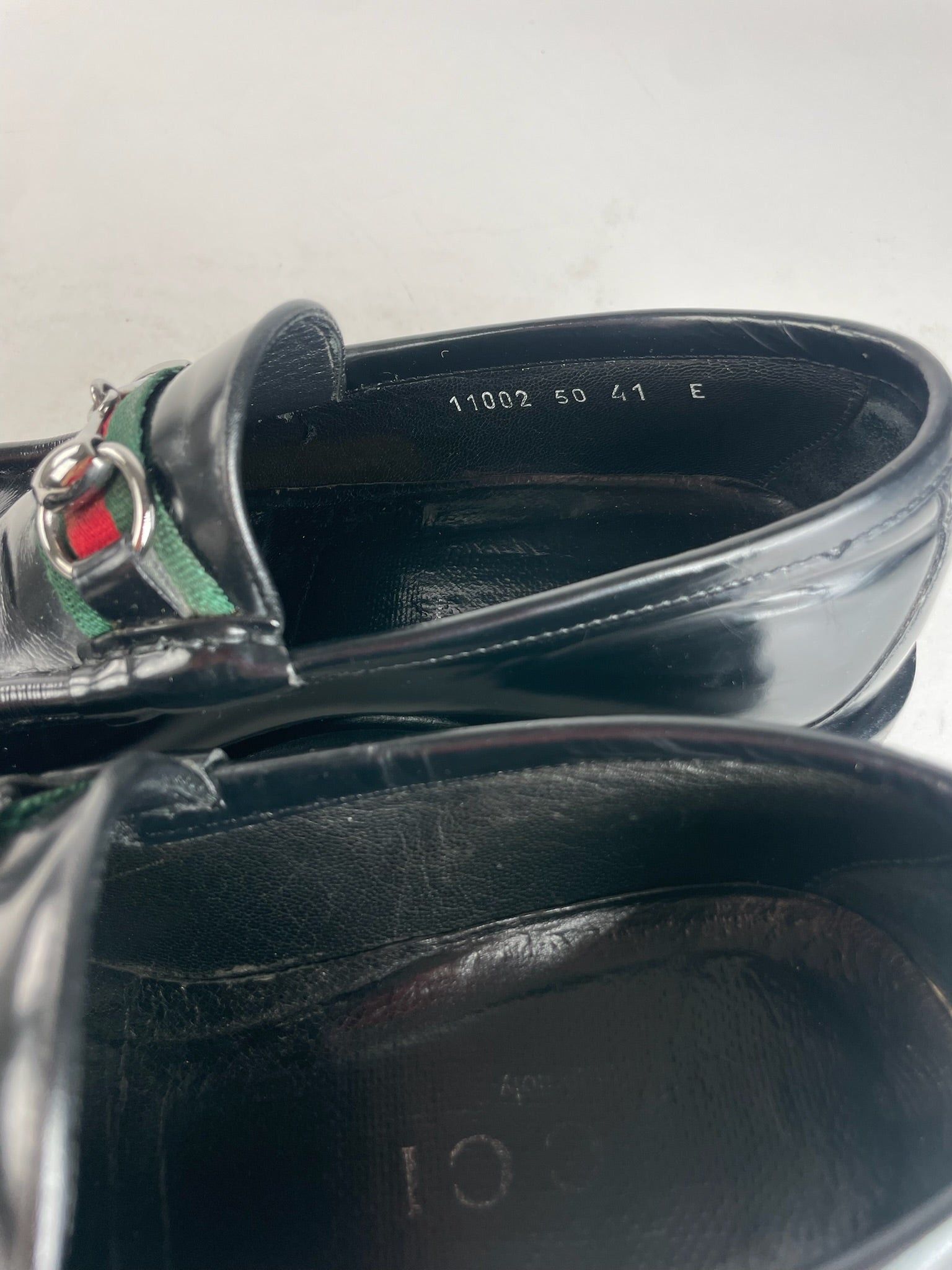 Gucci Vintage Mens Patent Leather Horsebit Loafer EU41 Size US 8 / EU 41 - 4 Thumbnail