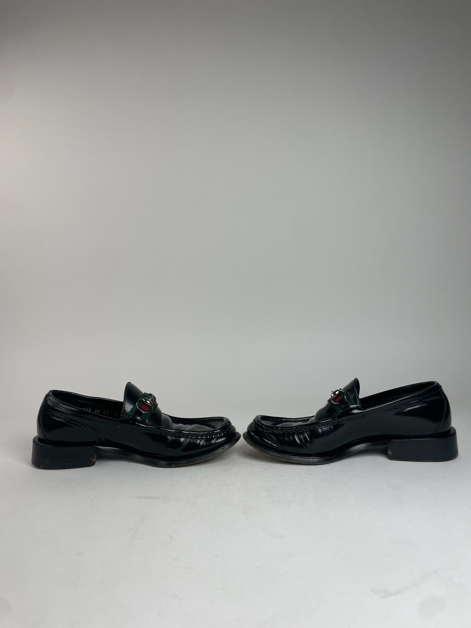 Gucci Vintage Mens Patent Leather Horsebit Loafer EU41 Size US 8 / EU 41 - 5 Thumbnail