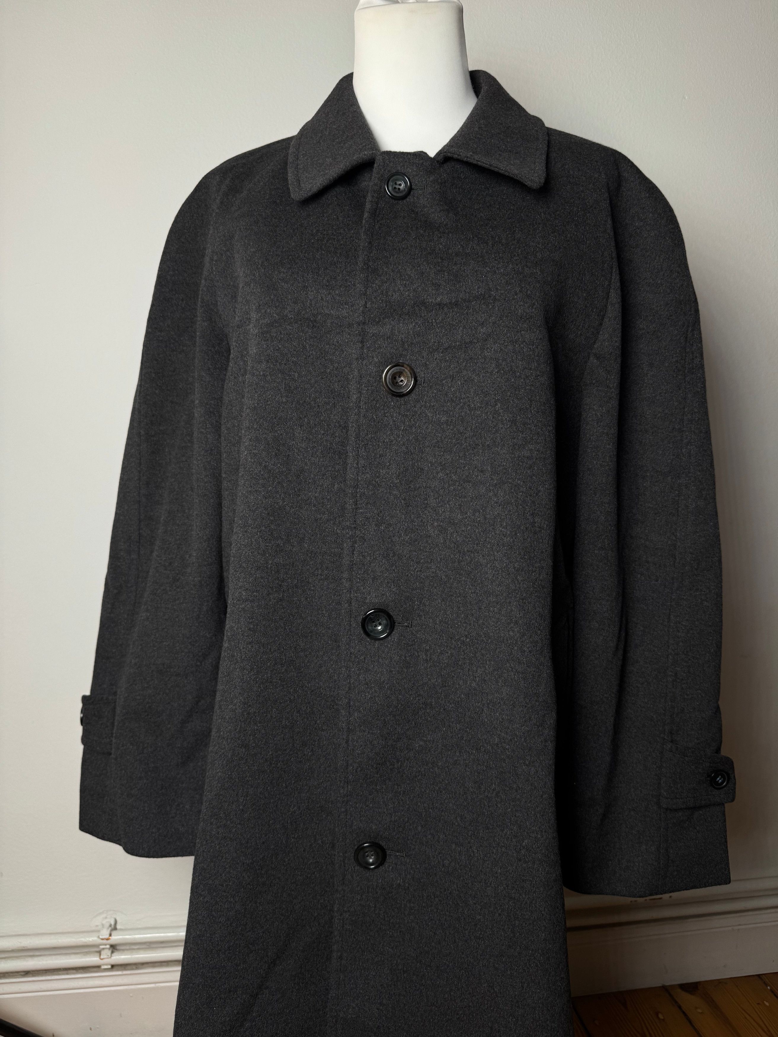 Gucci Vintage Paolo Cashmere Trenchcoat M/L anthracite Size US L / EU 52-54 / 3 - 7 Thumbnail