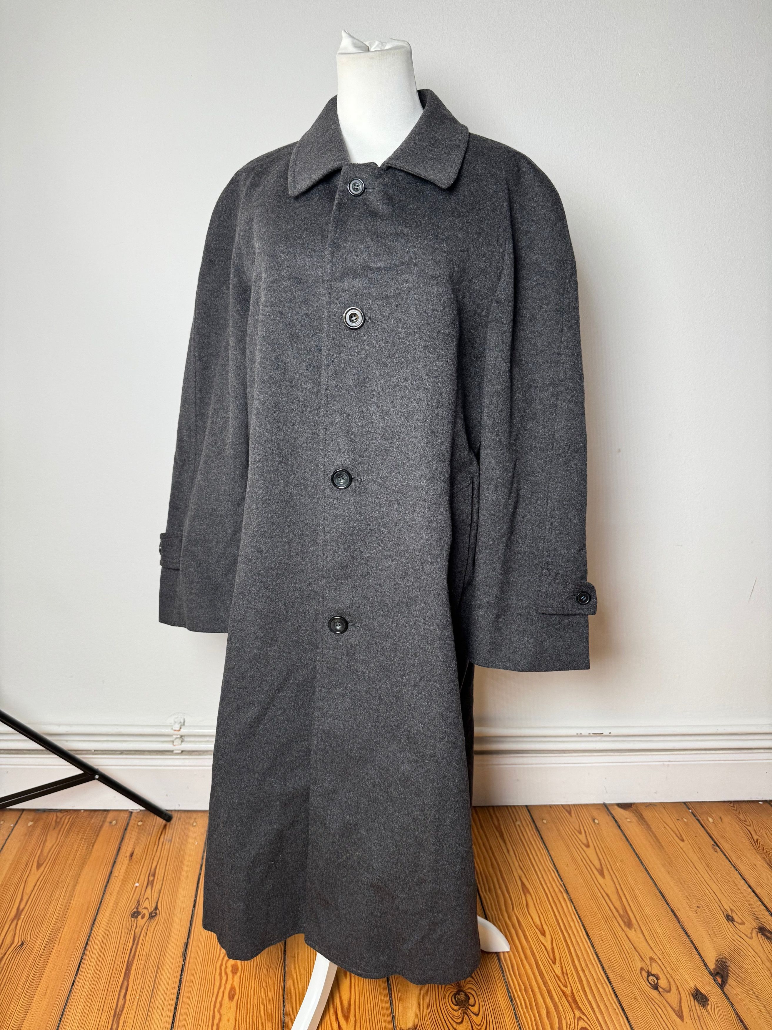 Gucci Vintage Paolo Cashmere Trenchcoat M/L anthracite Size US L / EU 52-54 / 3 - 13 Thumbnail