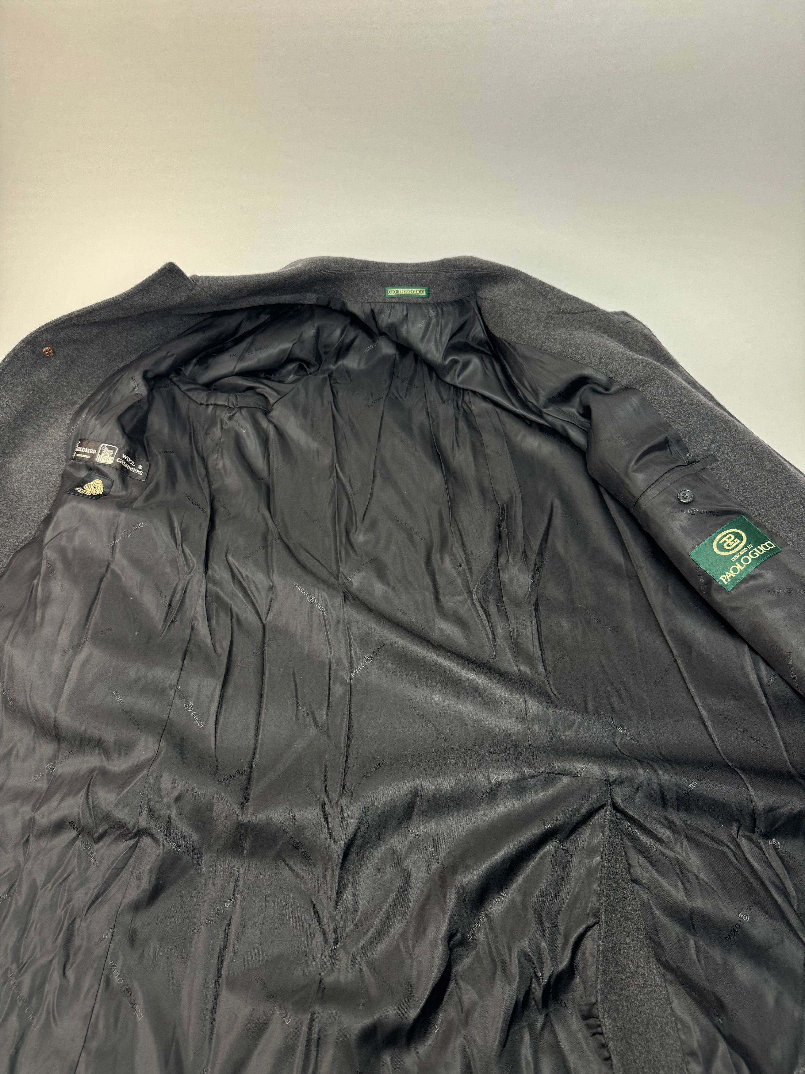 Gucci Vintage Paolo Cashmere Trenchcoat M/L anthracite Size US L / EU 52-54 / 3 - 9 Thumbnail