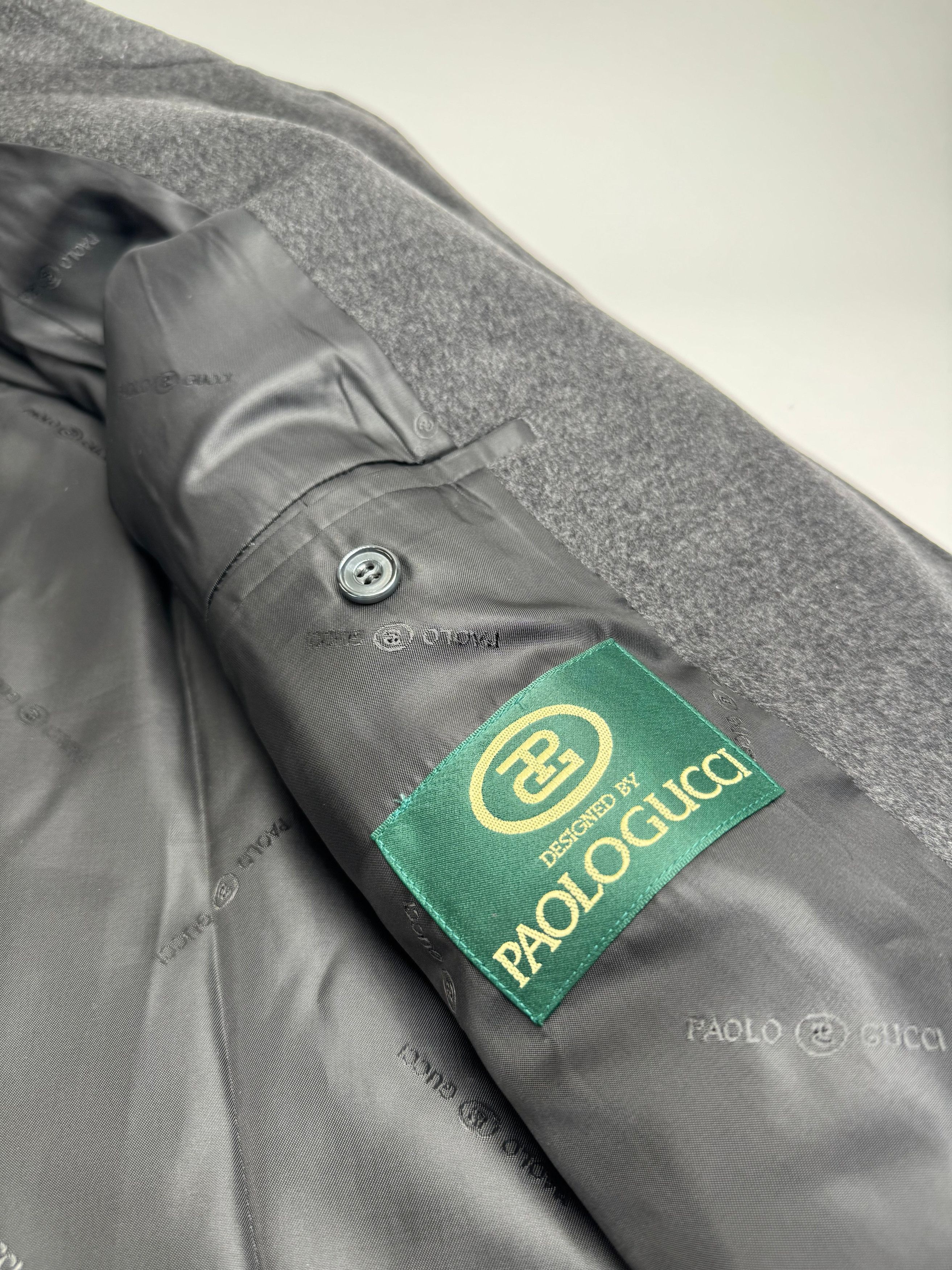 Gucci Vintage Paolo Cashmere Trenchcoat M/L anthracite Size US L / EU 52-54 / 3 - 10 Thumbnail