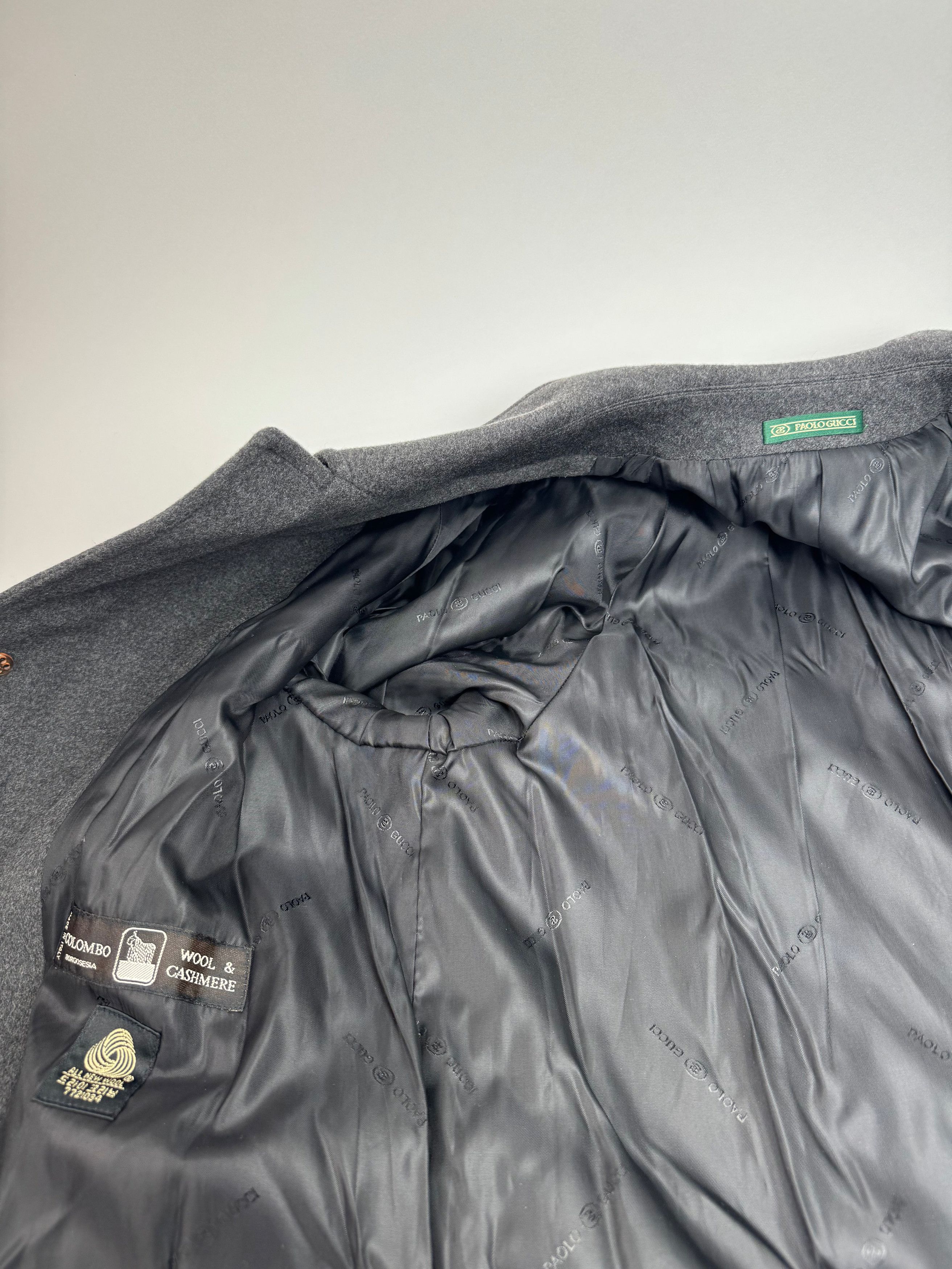 Gucci Vintage Paolo Cashmere Trenchcoat M/L anthracite Size US L / EU 52-54 / 3 - 11 Thumbnail