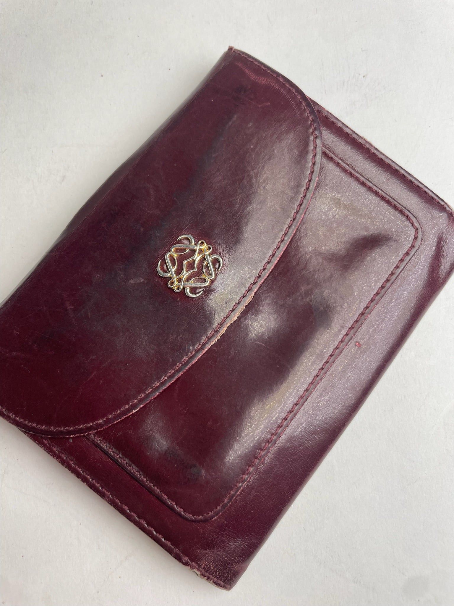 Loewe Vintage Madrid Leather Wallet Purple Size ONE SIZE - 5 Thumbnail