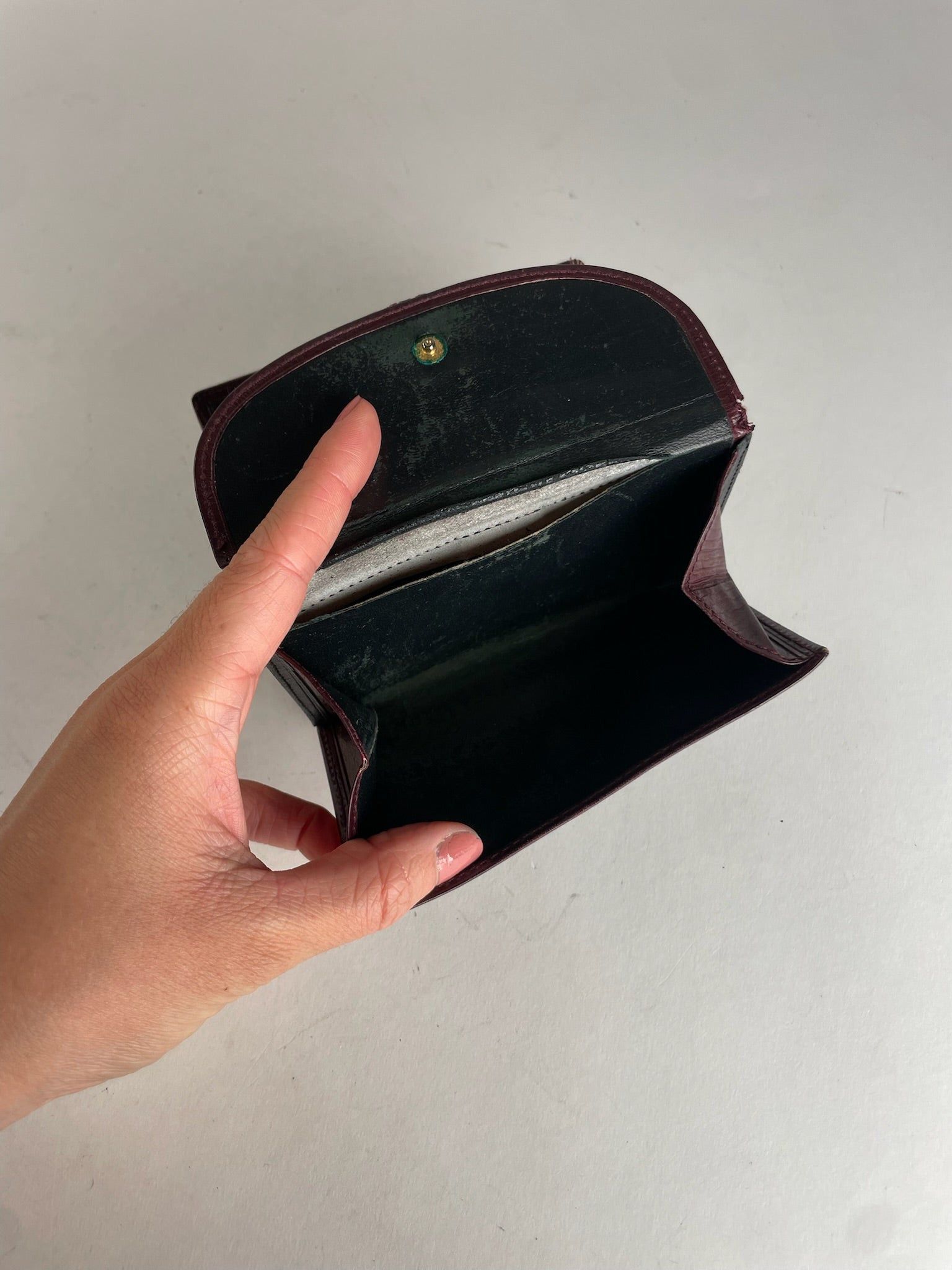 Loewe Vintage Madrid Leather Wallet Purple Size ONE SIZE - 4 Thumbnail