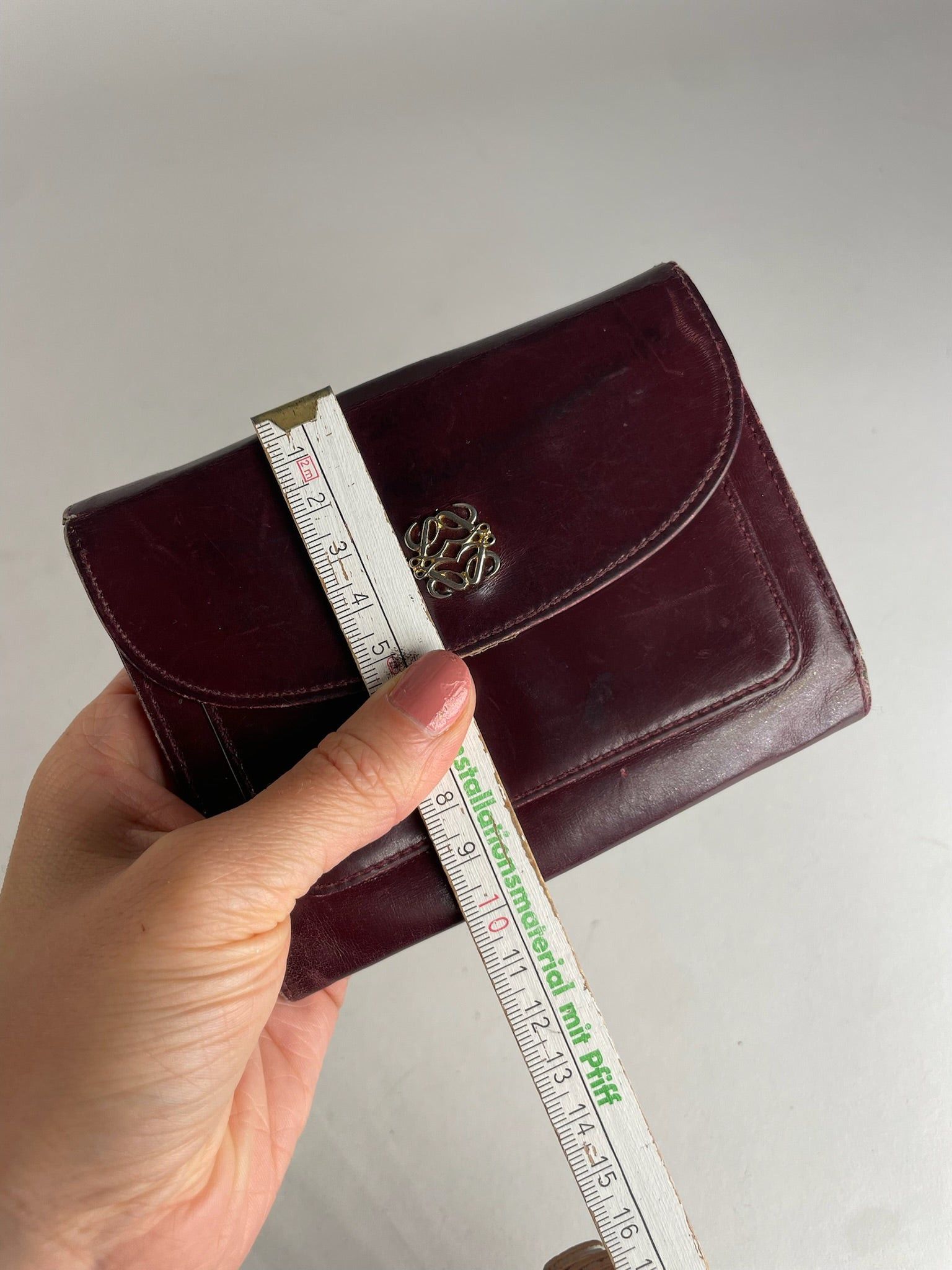 Loewe Vintage Madrid Leather Wallet Purple Size ONE SIZE - 9 Thumbnail