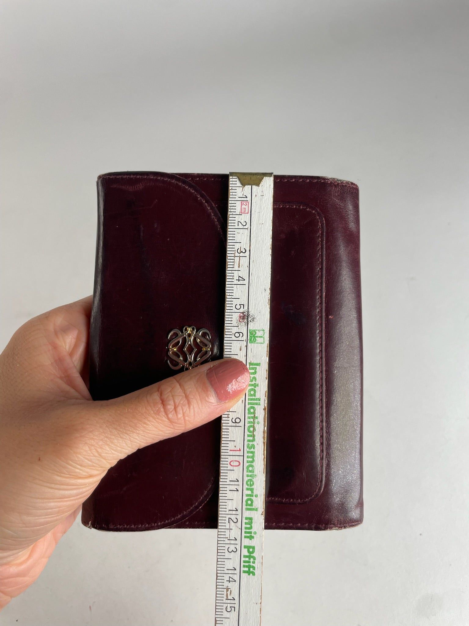 Loewe Vintage Madrid Leather Wallet Purple Size ONE SIZE - 8 Thumbnail