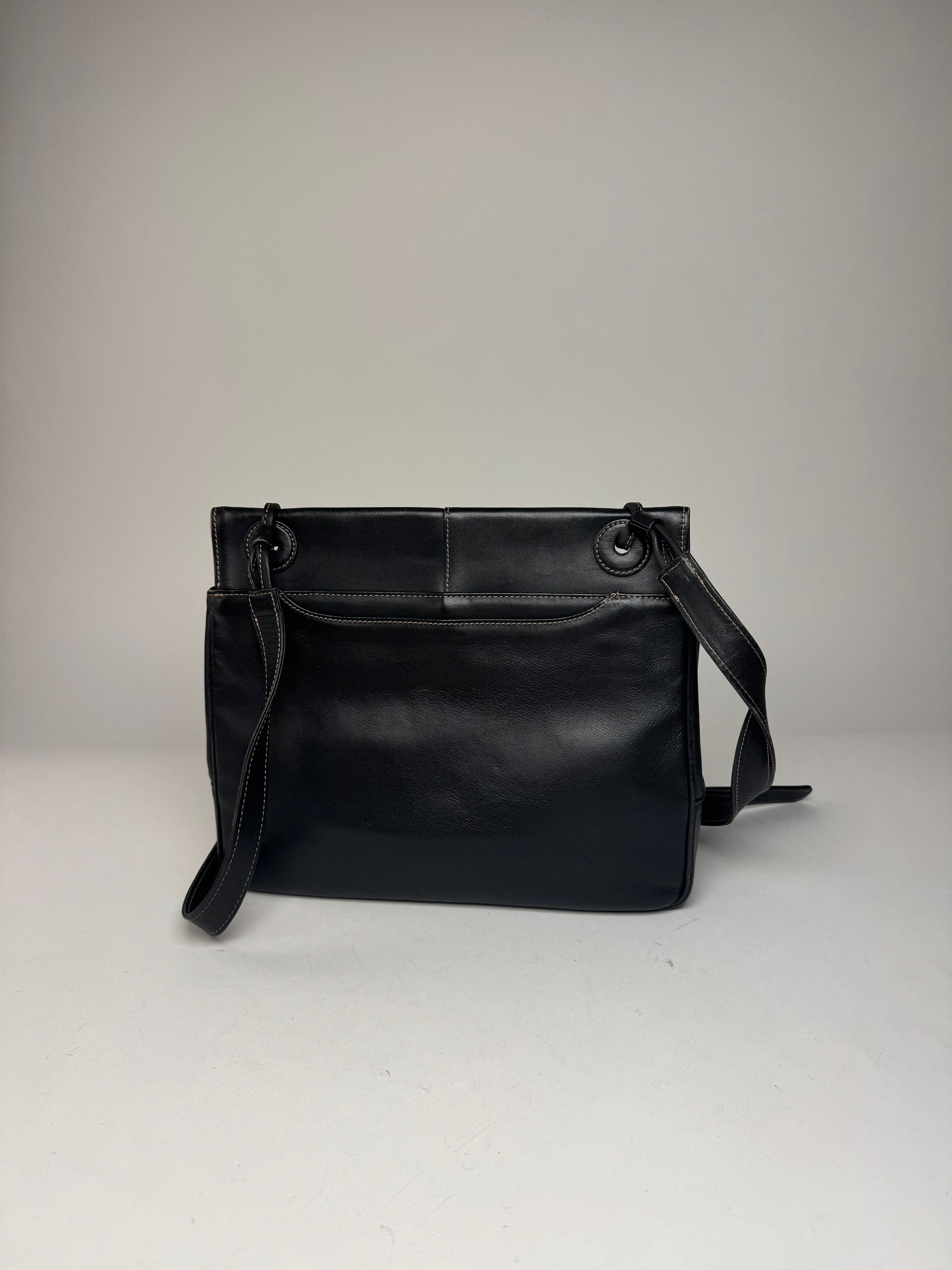 Issey Miyake Vintage Multiway Handbag Navy Black Size ONE SIZE - 9 Thumbnail