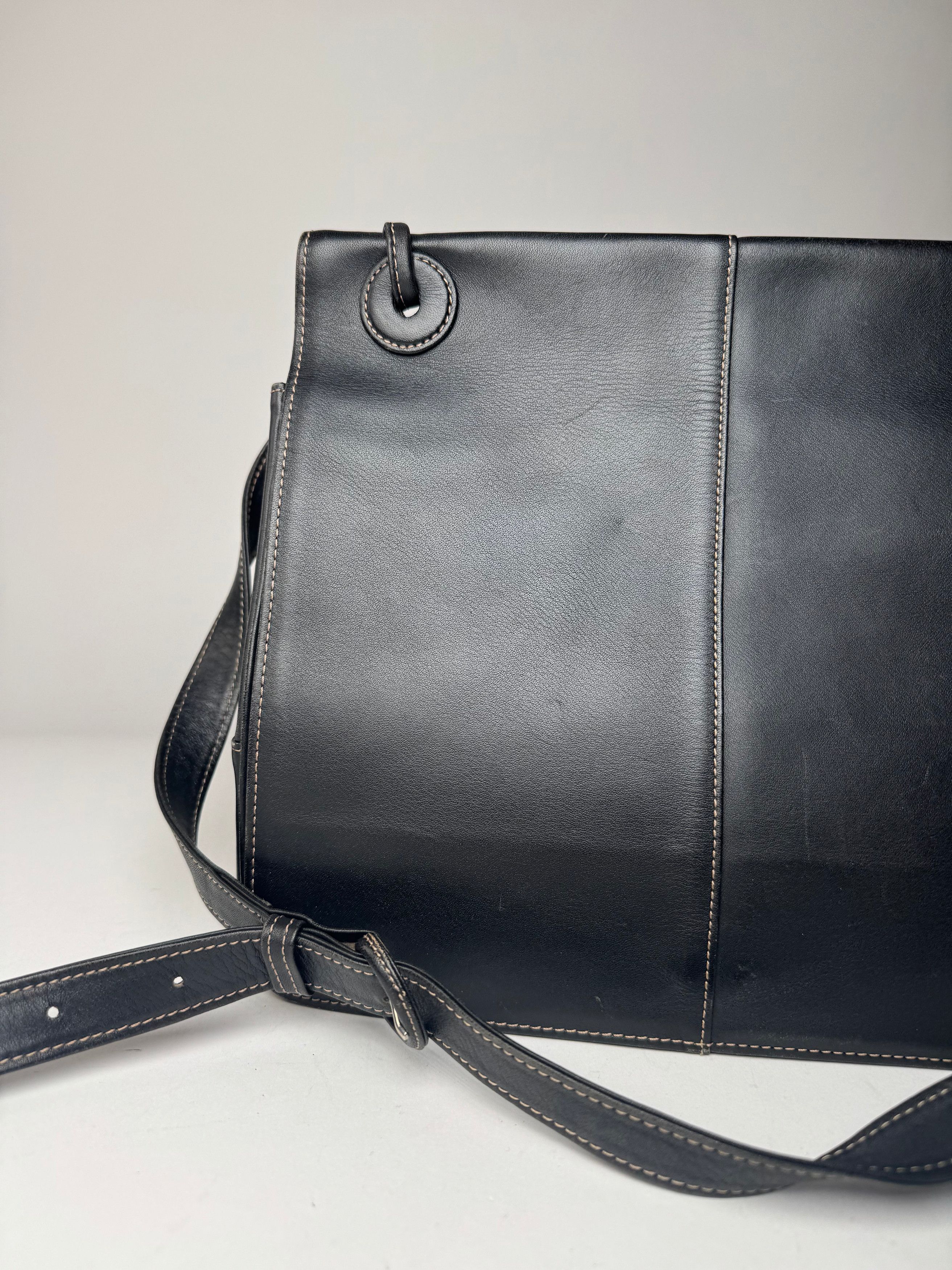 Issey Miyake Vintage Multiway Handbag Navy Black Size ONE SIZE - 6 Thumbnail