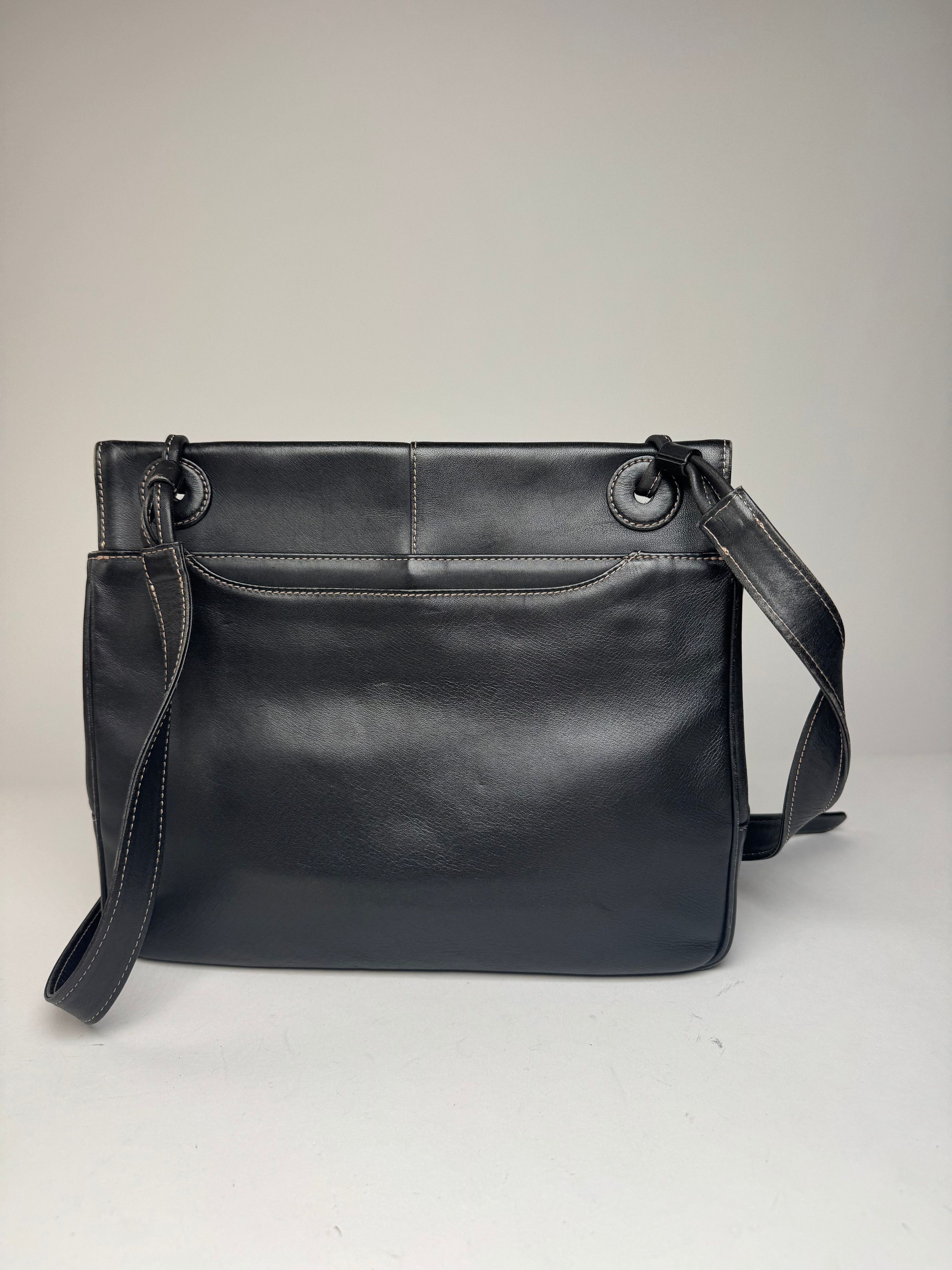Issey Miyake Vintage Multiway Handbag Navy Black Size ONE SIZE - 2 Thumbnail