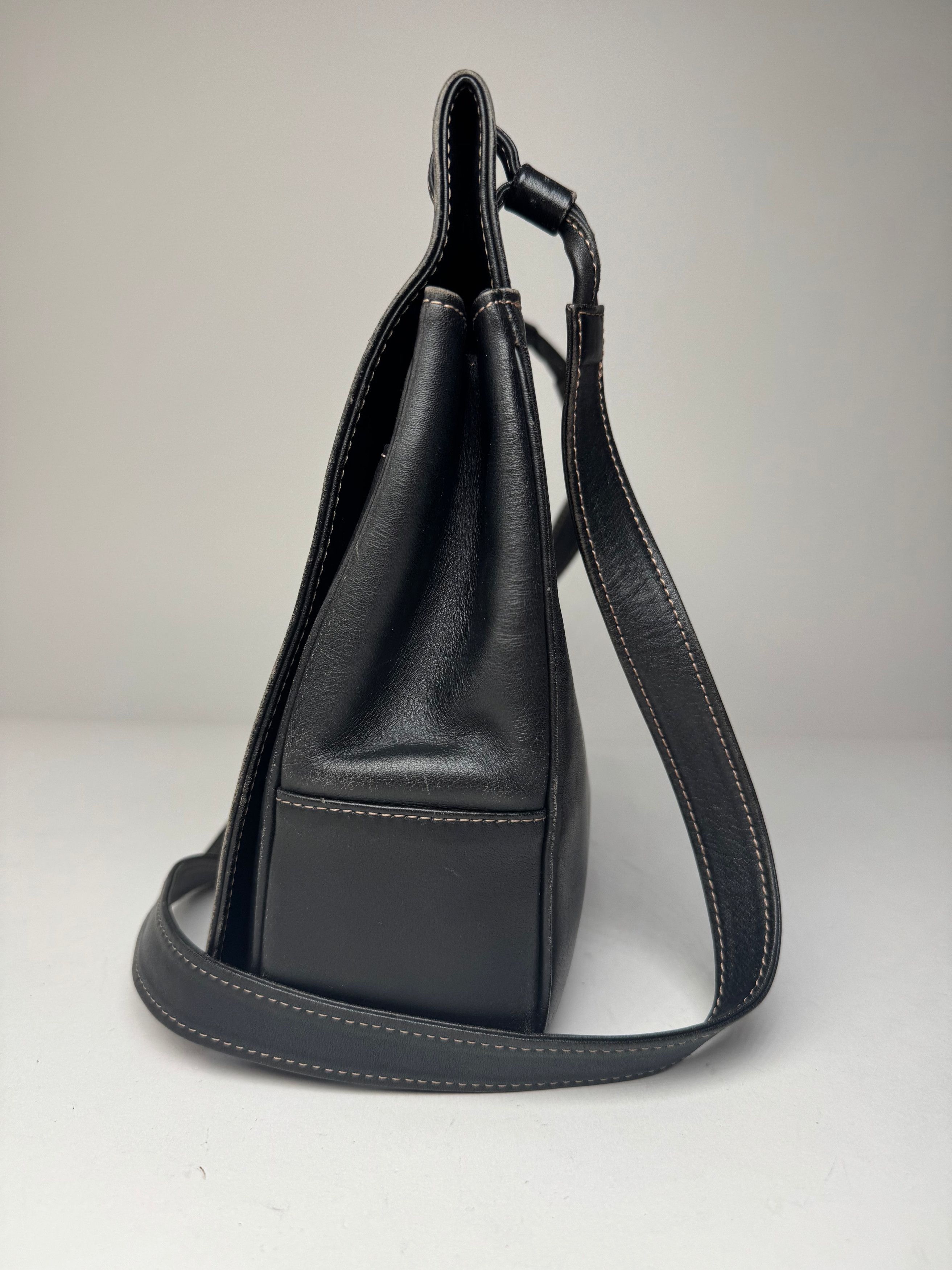 Issey Miyake Vintage Multiway Handbag Navy Black Size ONE SIZE - 8 Thumbnail