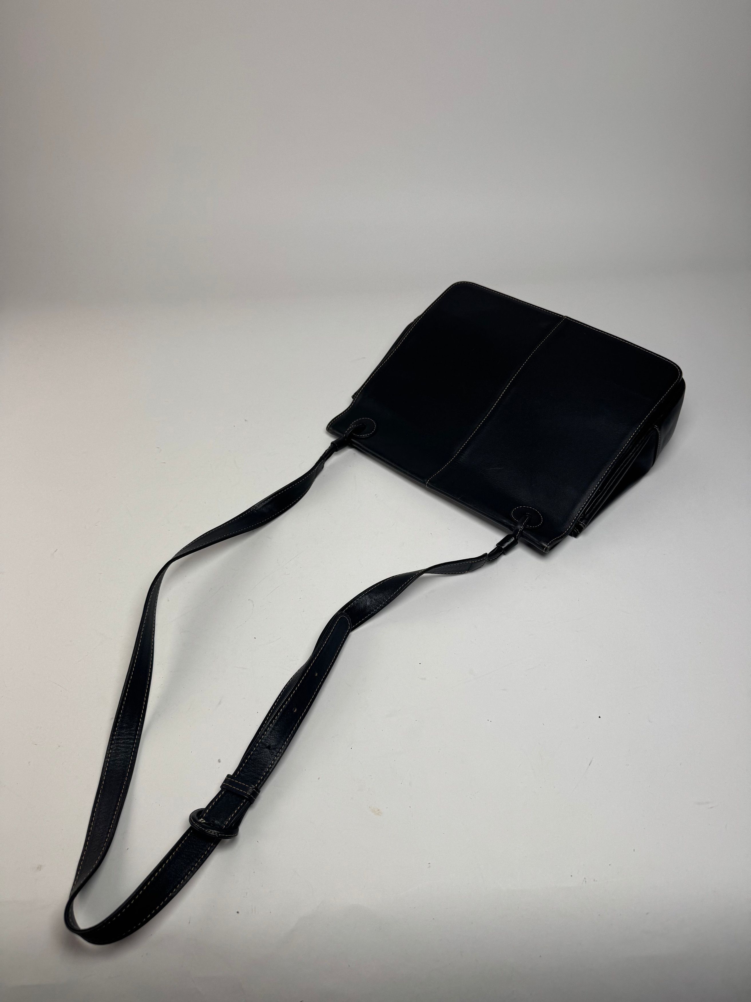 Issey Miyake Vintage Multiway Handbag Navy Black Size ONE SIZE - 10 Thumbnail