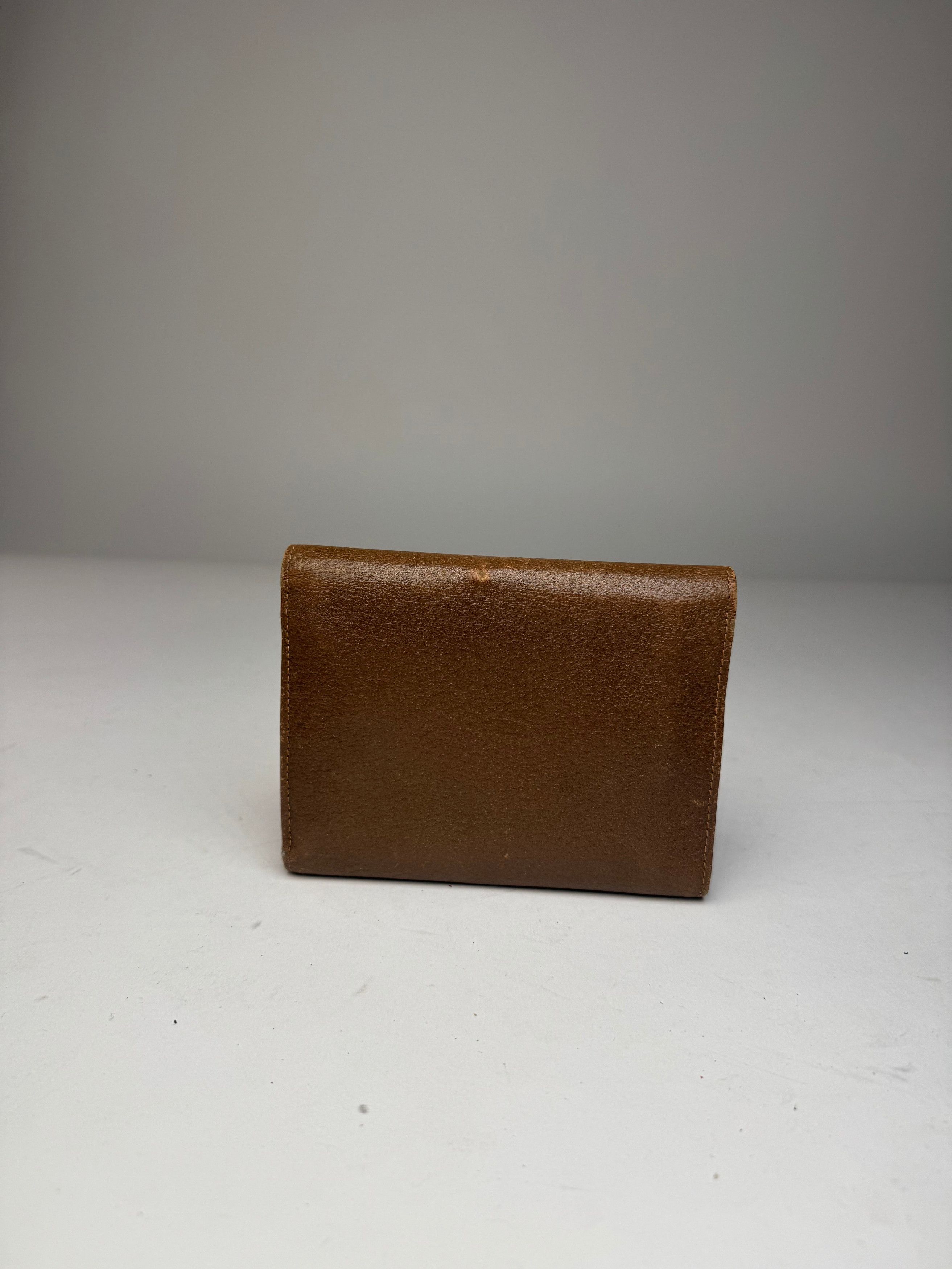 Gucci Vintage Leather Wallet Brown Size ONE SIZE - 13 Thumbnail