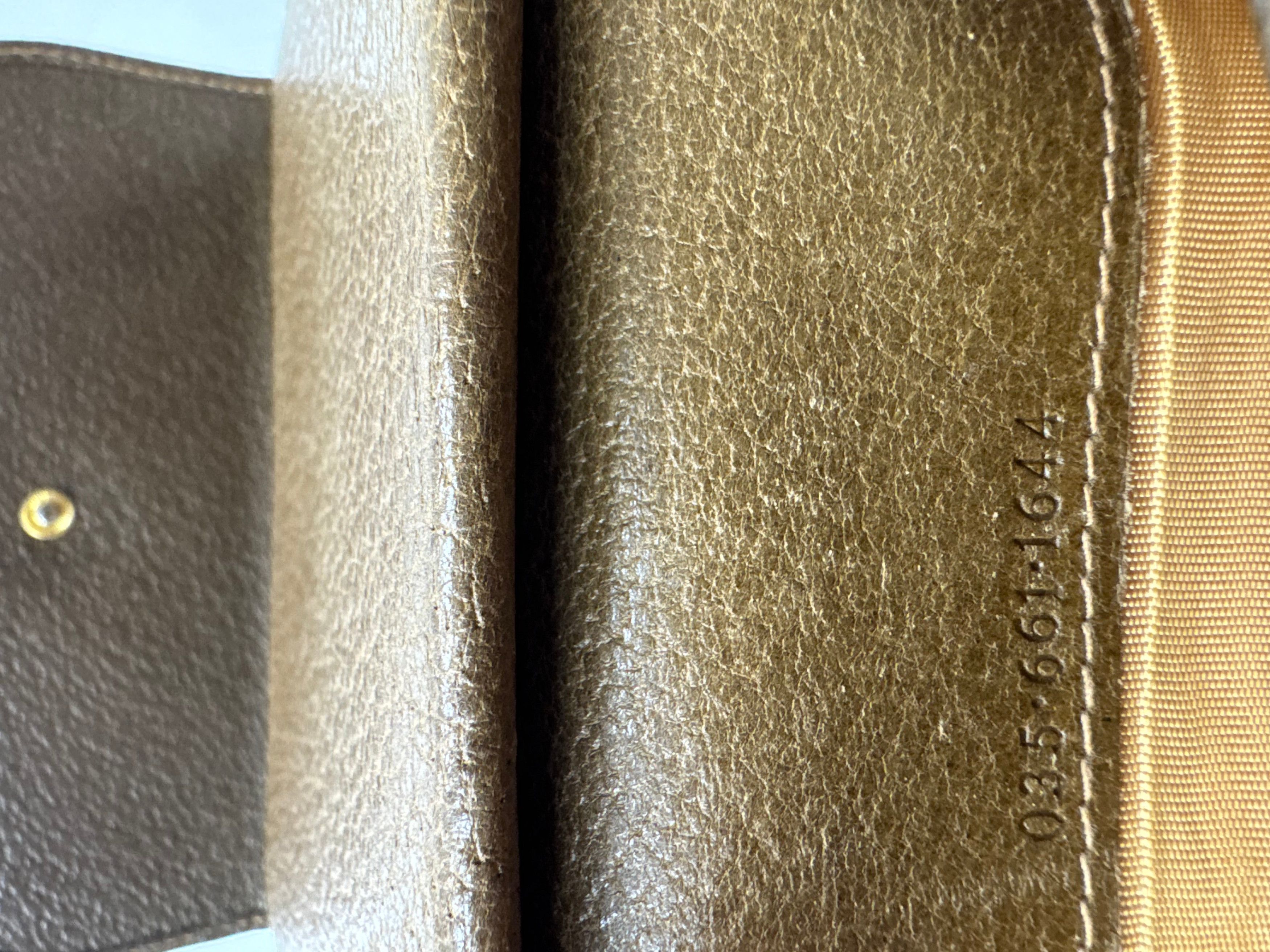 Gucci Vintage Leather Wallet Brown Size ONE SIZE - 8 Thumbnail