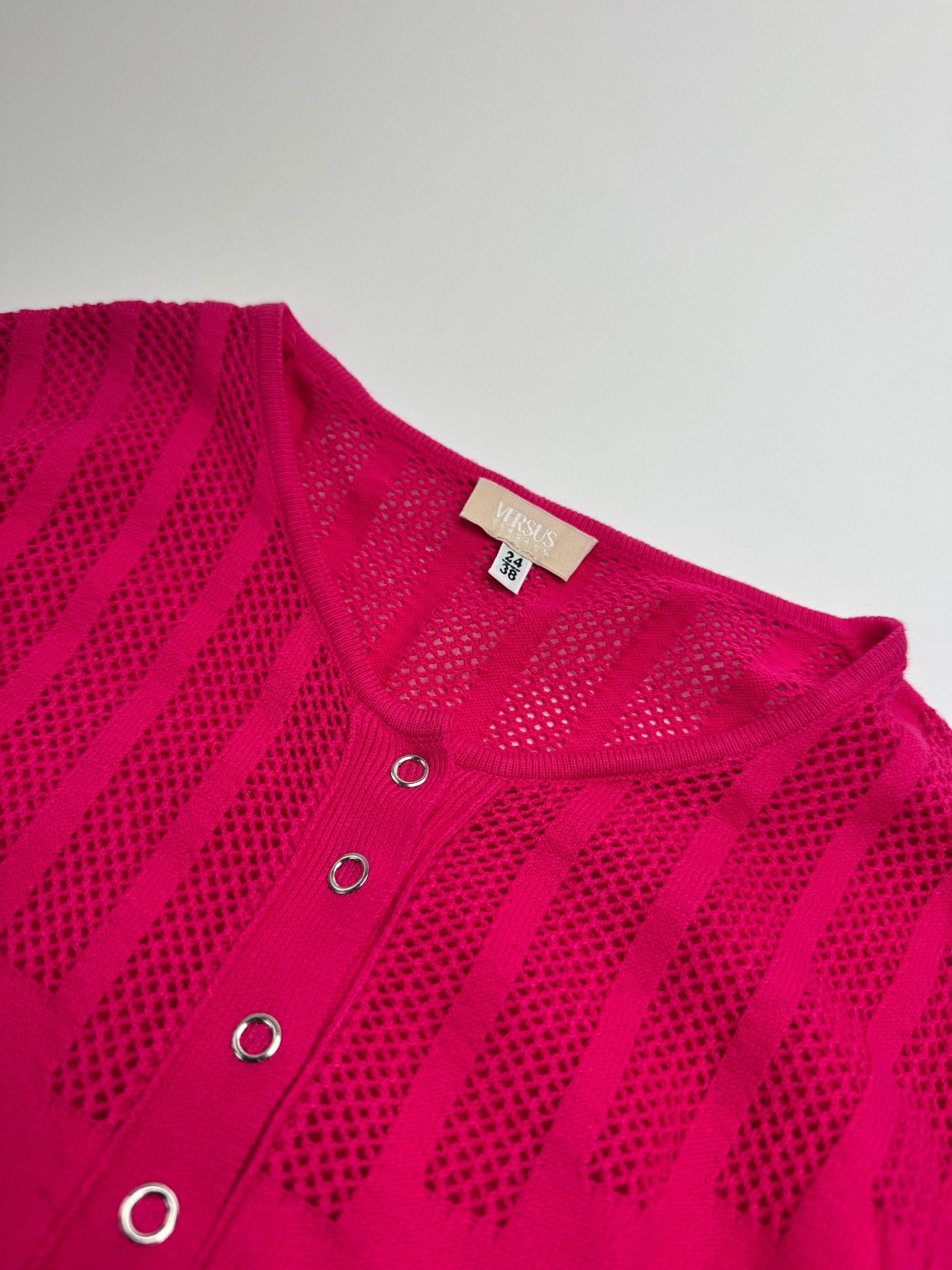 Versace Vintage Sweater Pink M Size M / US 6-8 / IT 42-44 - 6 Thumbnail