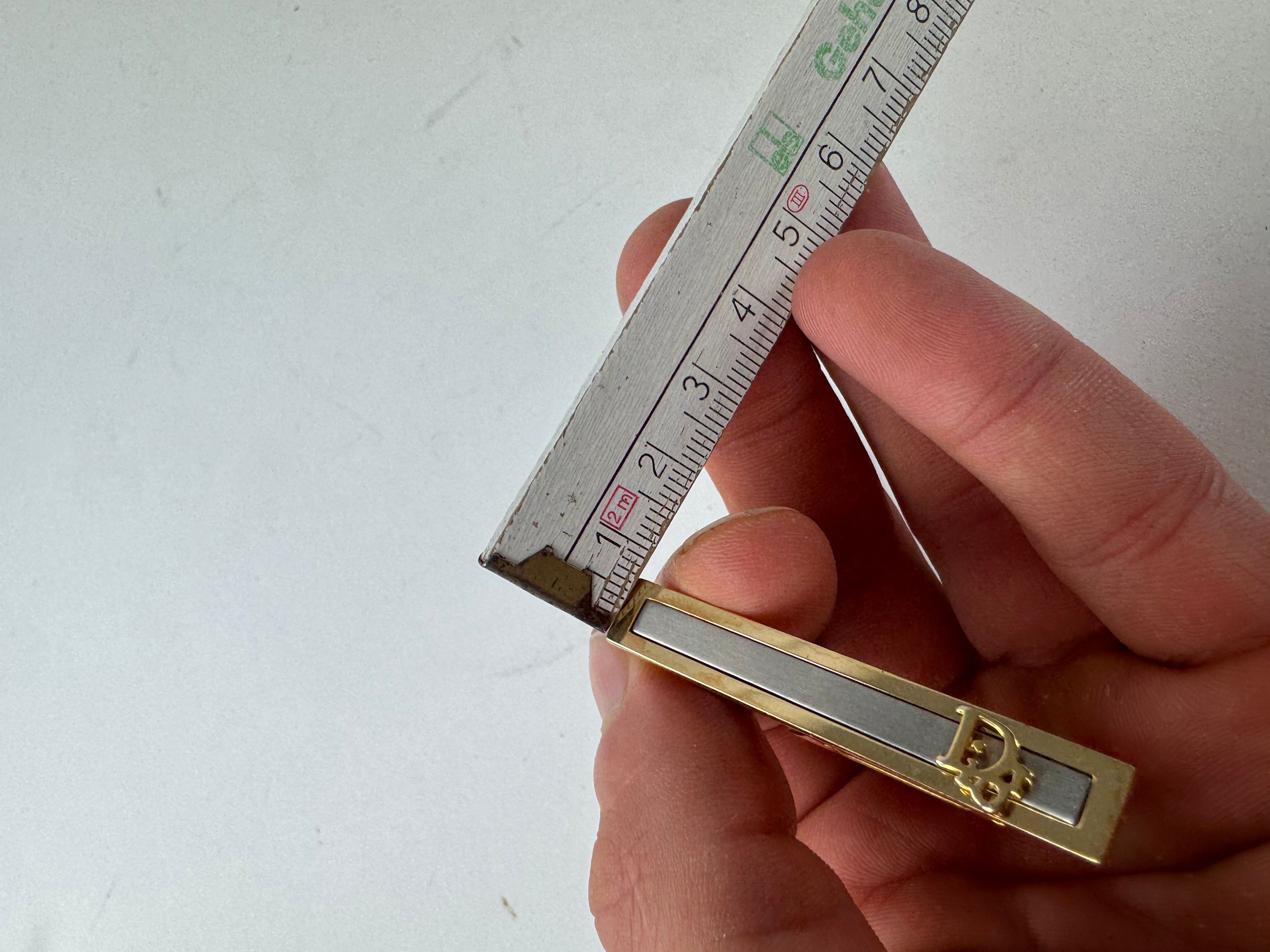 Dior Vintage Metal Clamp Silver Gold Size ONE SIZE - 7 Thumbnail