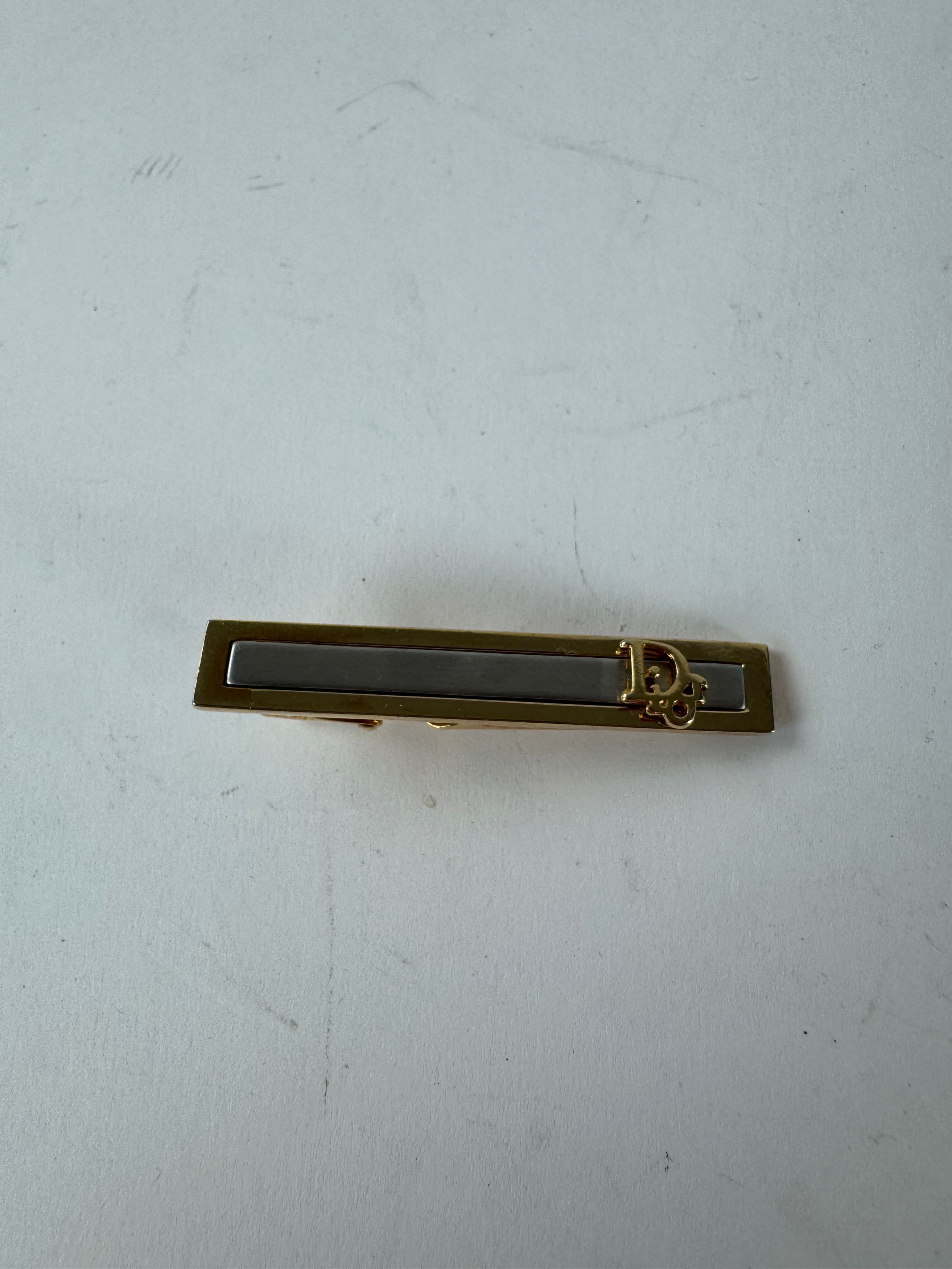 Dior Vintage Metal Clamp Silver Gold Size ONE SIZE - 11 Thumbnail