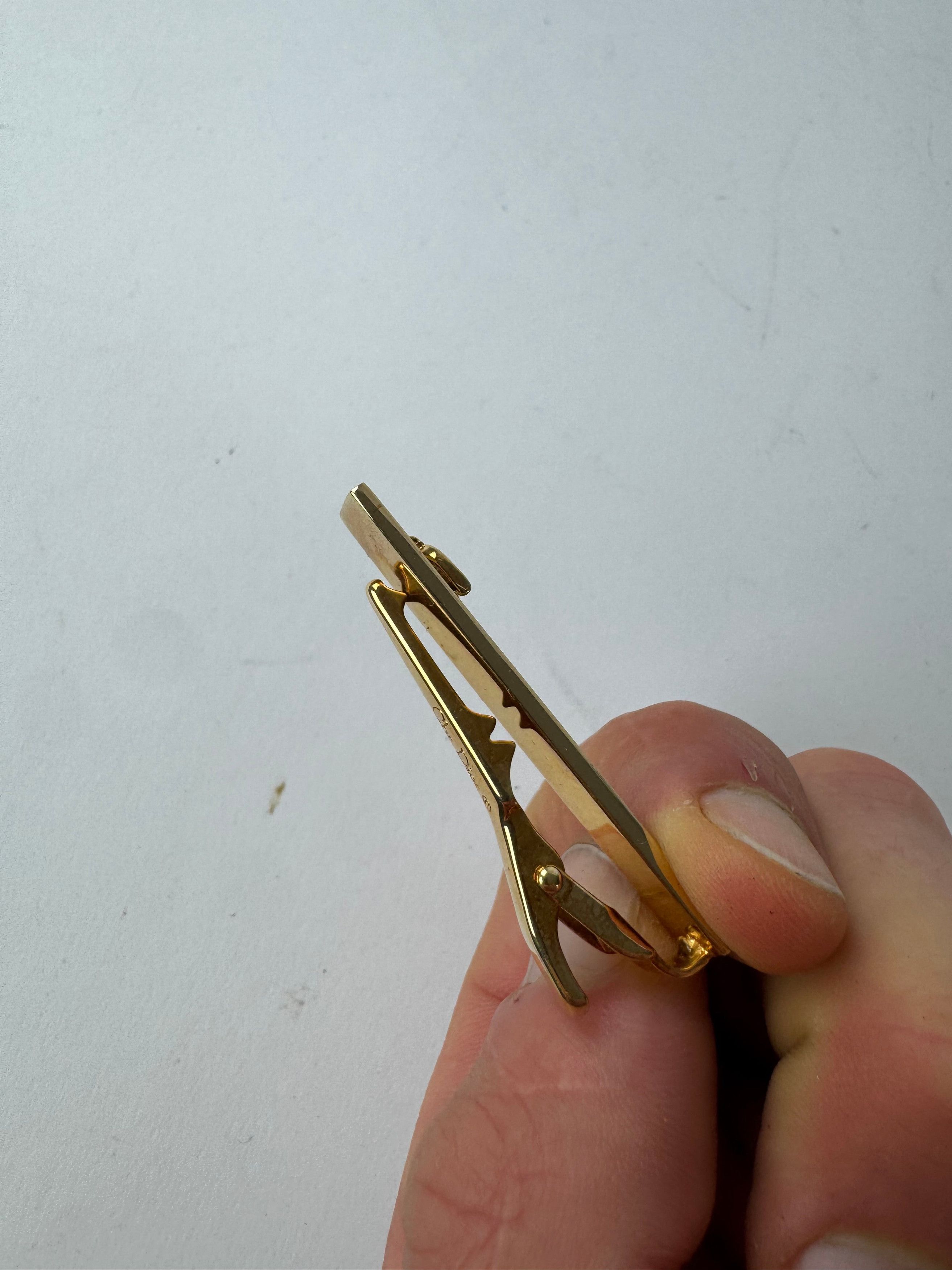 Dior Vintage Metal Clamp Silver Gold Size ONE SIZE - 4 Thumbnail
