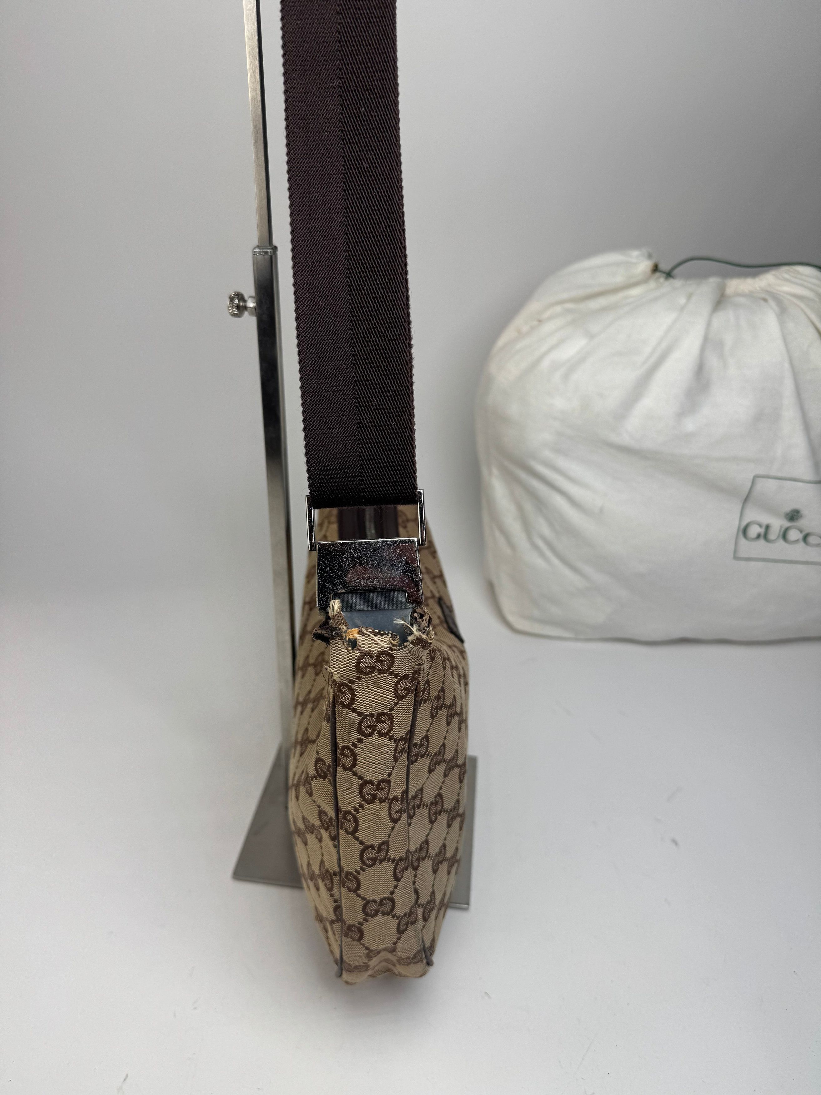 Gucci Vintage Monogram 2Way Handbag Beige Brown Size ONE SIZE - 10 Thumbnail