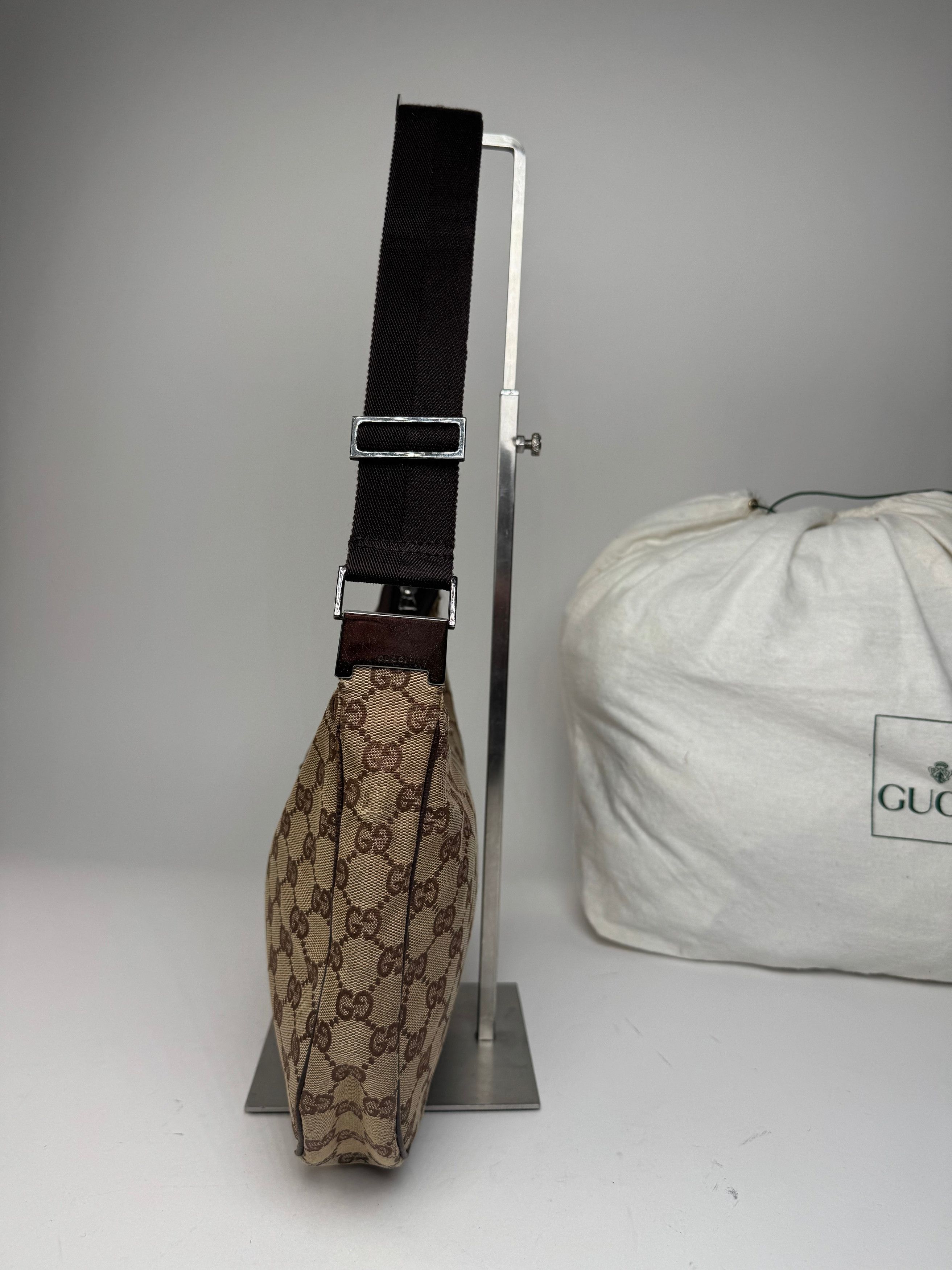 Gucci Vintage Monogram 2Way Handbag Beige Brown Size ONE SIZE - 7 Thumbnail