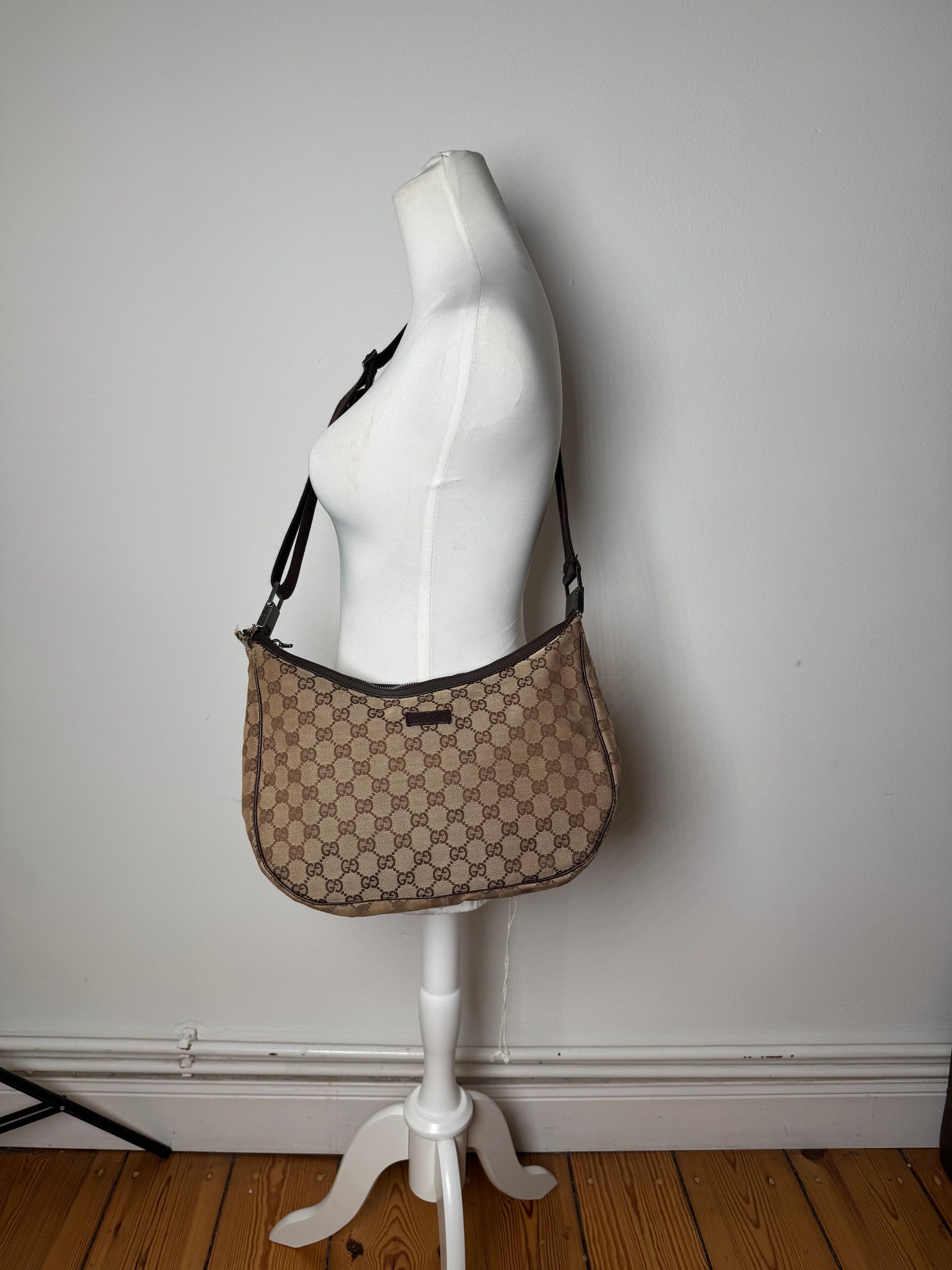 Gucci Vintage Monogram 2Way Handbag Beige Brown Size ONE SIZE - 6 Thumbnail