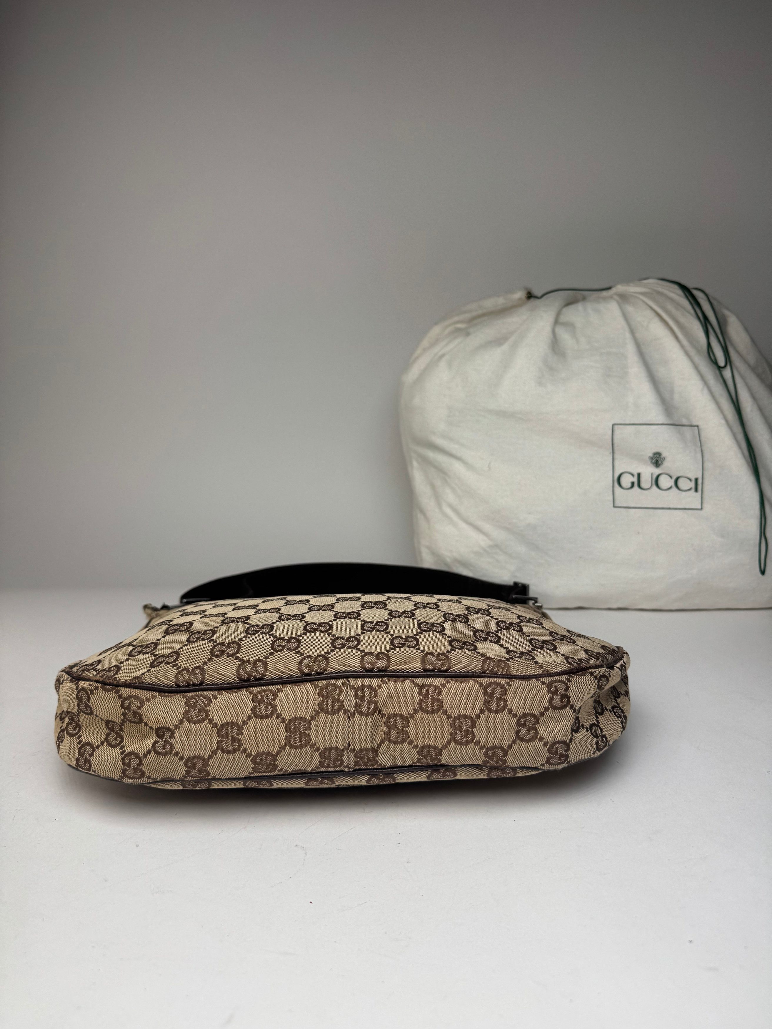 Gucci Vintage Monogram 2Way Handbag Beige Brown Size ONE SIZE - 13 Thumbnail