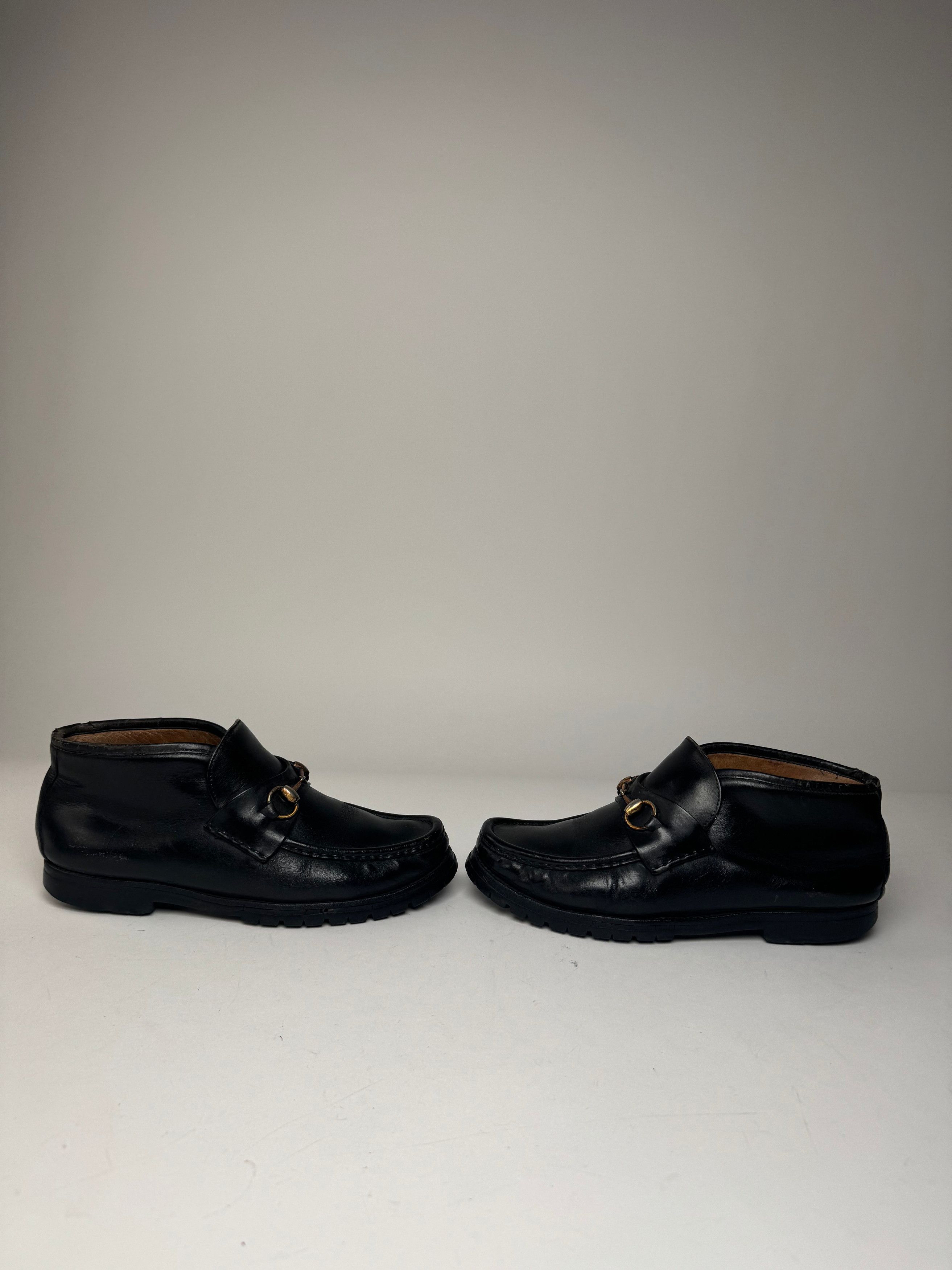Gucci Vintage Horsebit Leather Boots Black EU39 Size US 9 / IT 39 - 6 Thumbnail