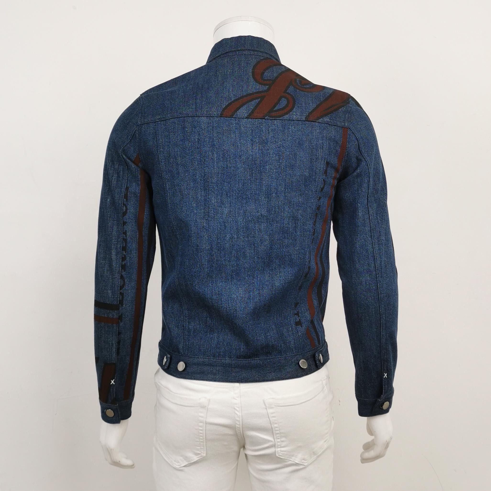 JW Anderson J.W.Anderson XS Cotton Colorblock Logo Denim Jacket Size US XS / EU 42 / 0 - 3 Thumbnail