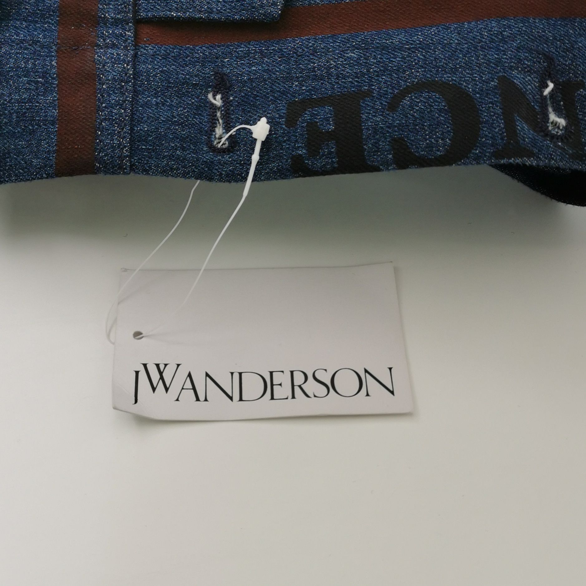 JW Anderson J.W.Anderson XS Cotton Colorblock Logo Denim Jacket Size US XS / EU 42 / 0 - 7 Thumbnail