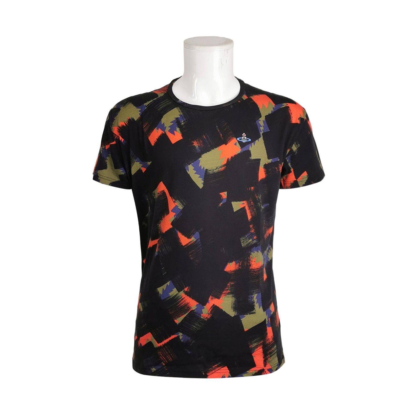Vivienne Westwood Vivienne Westwood M Cotton Colorblock Logo T-Shirt Size US M / EU 48-50 / 2 - 2 Thumbnail